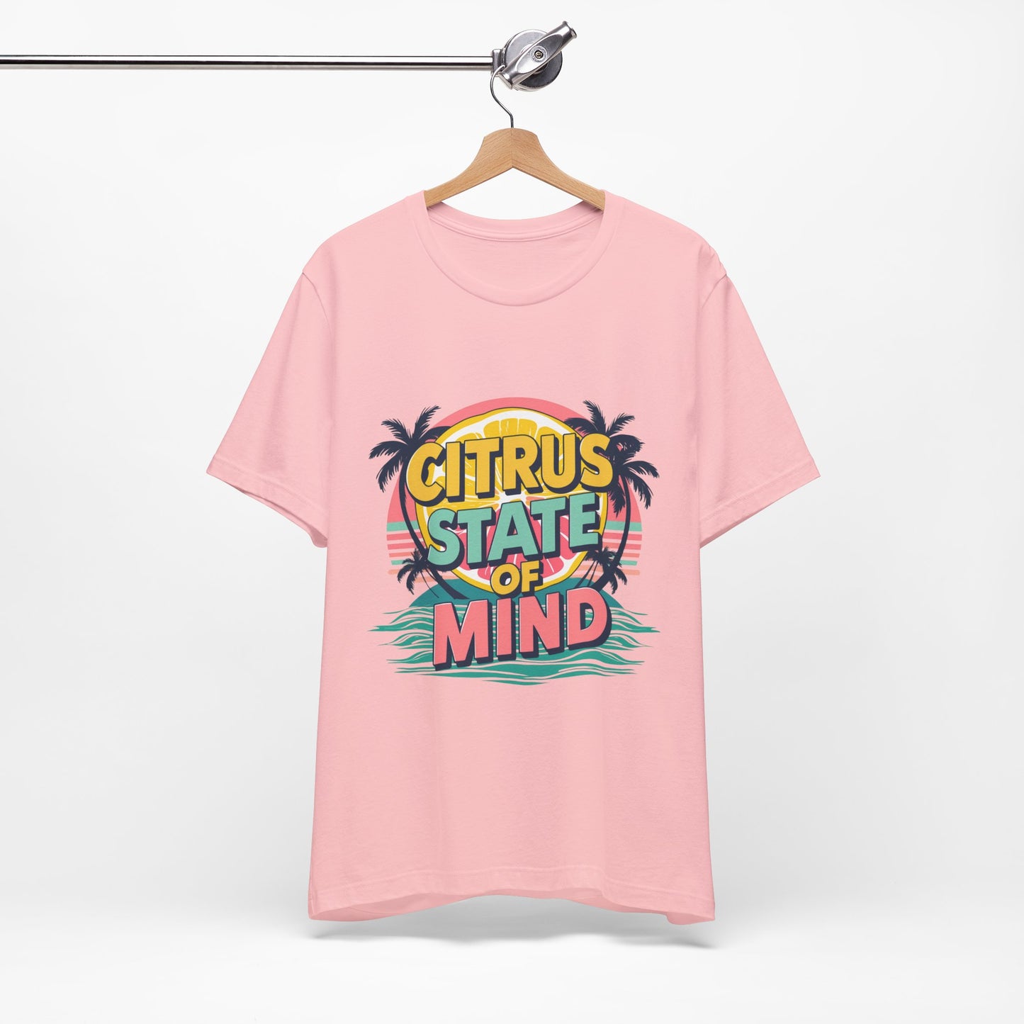 Unisex Jersey Short Sleeve Tee - Citrus State of Mind - Tropical Vibes, Beachwear, Summer Fun, Casual Fashion, Gift for Sunshine Lovers