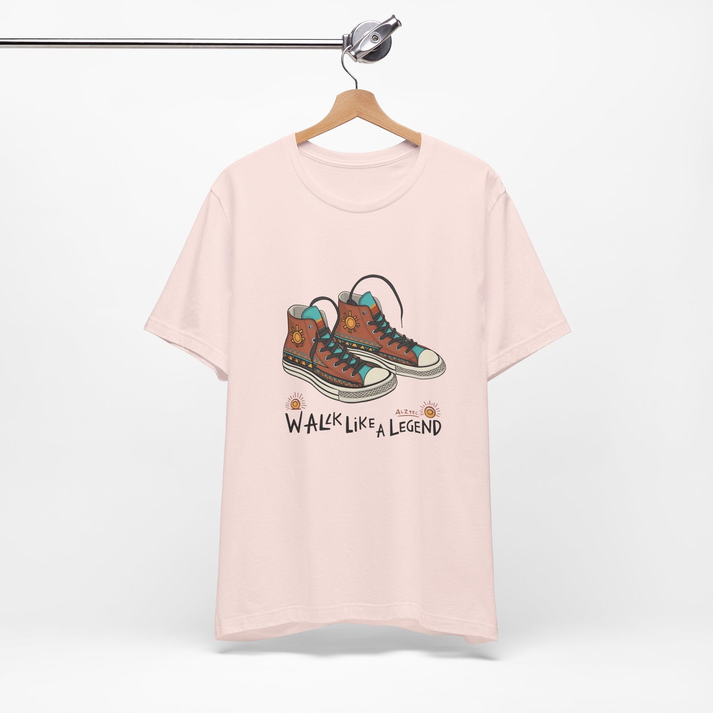 Walk Like a Legend T-Shirt, Casual Graphic Tee, Unisex Short Sleeve Shirt, Motivational Apparel, Gift for Sneaker Lovers