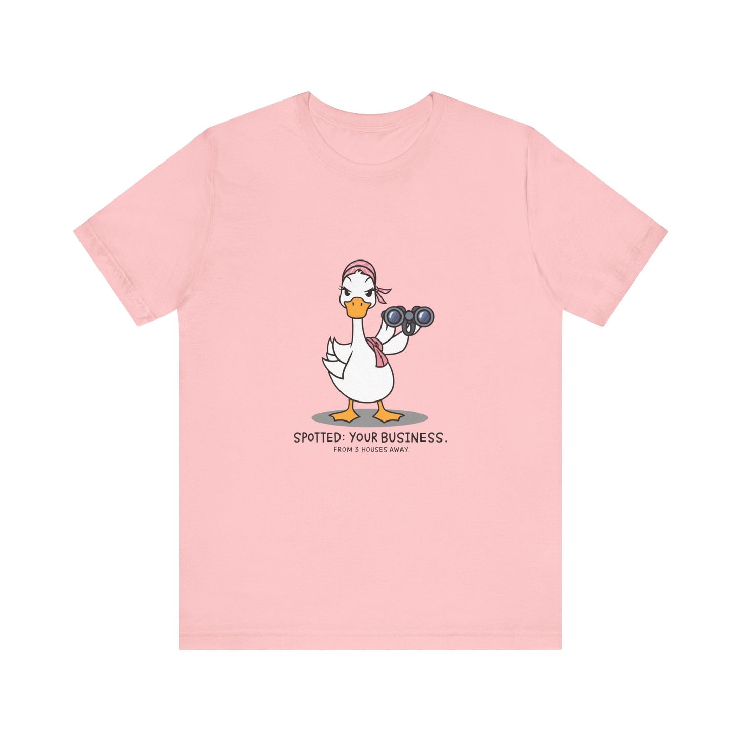 Playful Business Duck Tee - Spotted Your Business, Casual Wear, Funny Graphic Shirt, Unique Gift, Quirky Humor Apparel