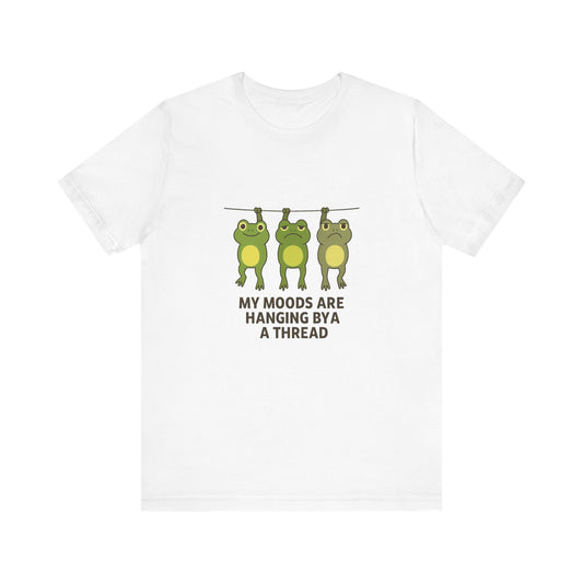 Lighthearted Frog Mood Tee: Perfect Gift for Fun-Loving Friends, Casual Outfits, Birthdays, Collectors, Nature Lovers