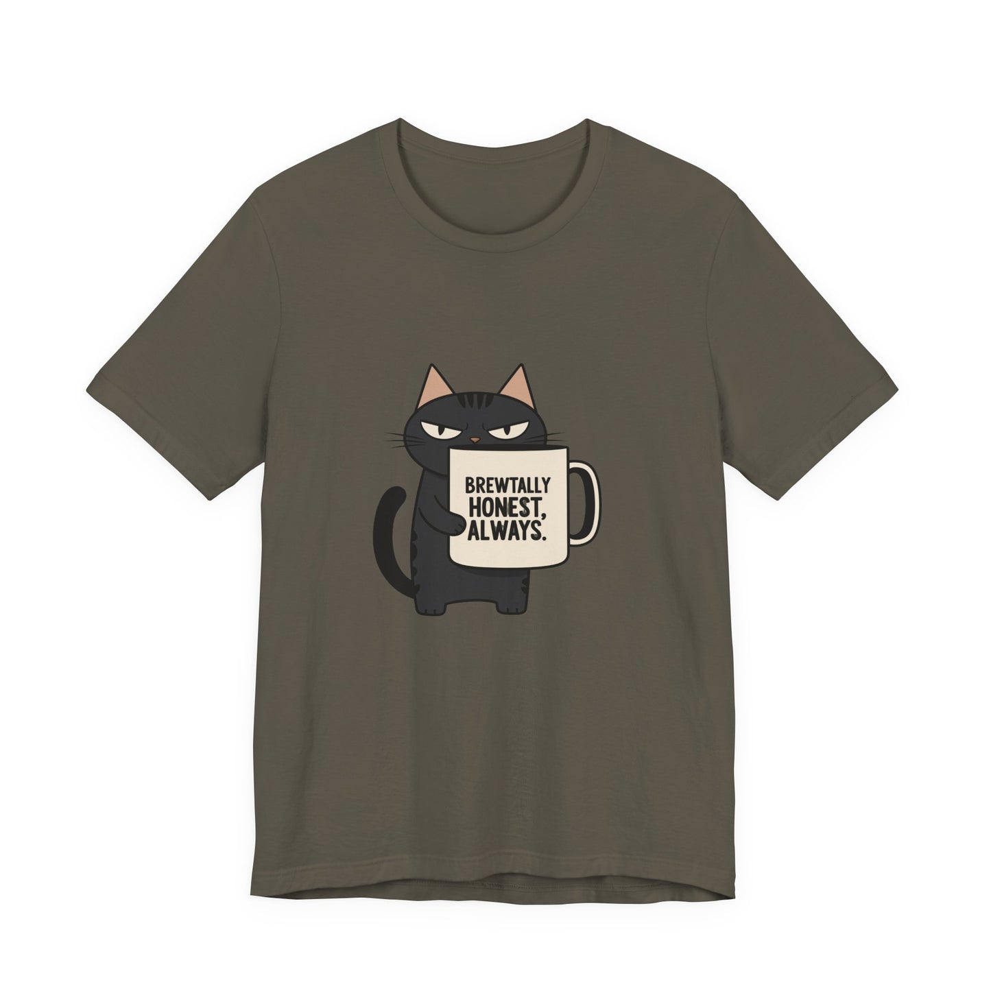 Brutally Honest Cat Tee, Funny Cat Shirt, Unisex Tee, Gift for Cat Lovers, Cute Cat Apparel, Everyday Casual Wear