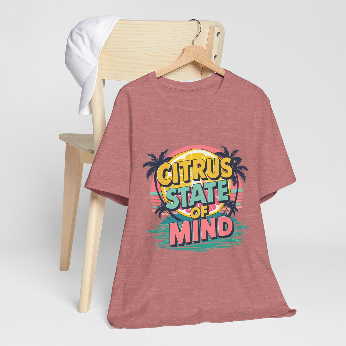 Unisex Jersey Short Sleeve Tee - Citrus State of Mind - Tropical Vibes, Beachwear, Summer Fun, Casual Fashion, Gift for Sunshine Lovers