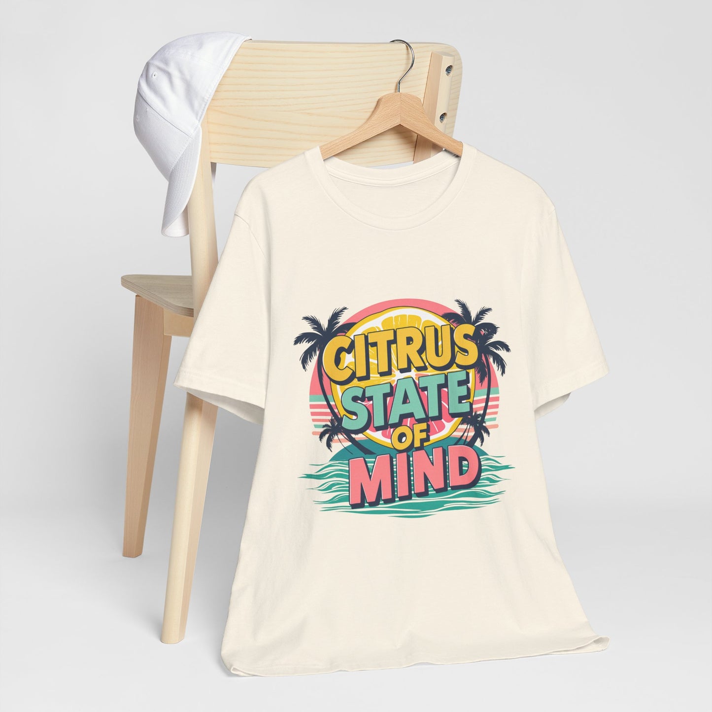 Unisex Jersey Short Sleeve Tee - Citrus State of Mind - Tropical Vibes, Beachwear, Summer Fun, Casual Fashion, Gift for Sunshine Lovers