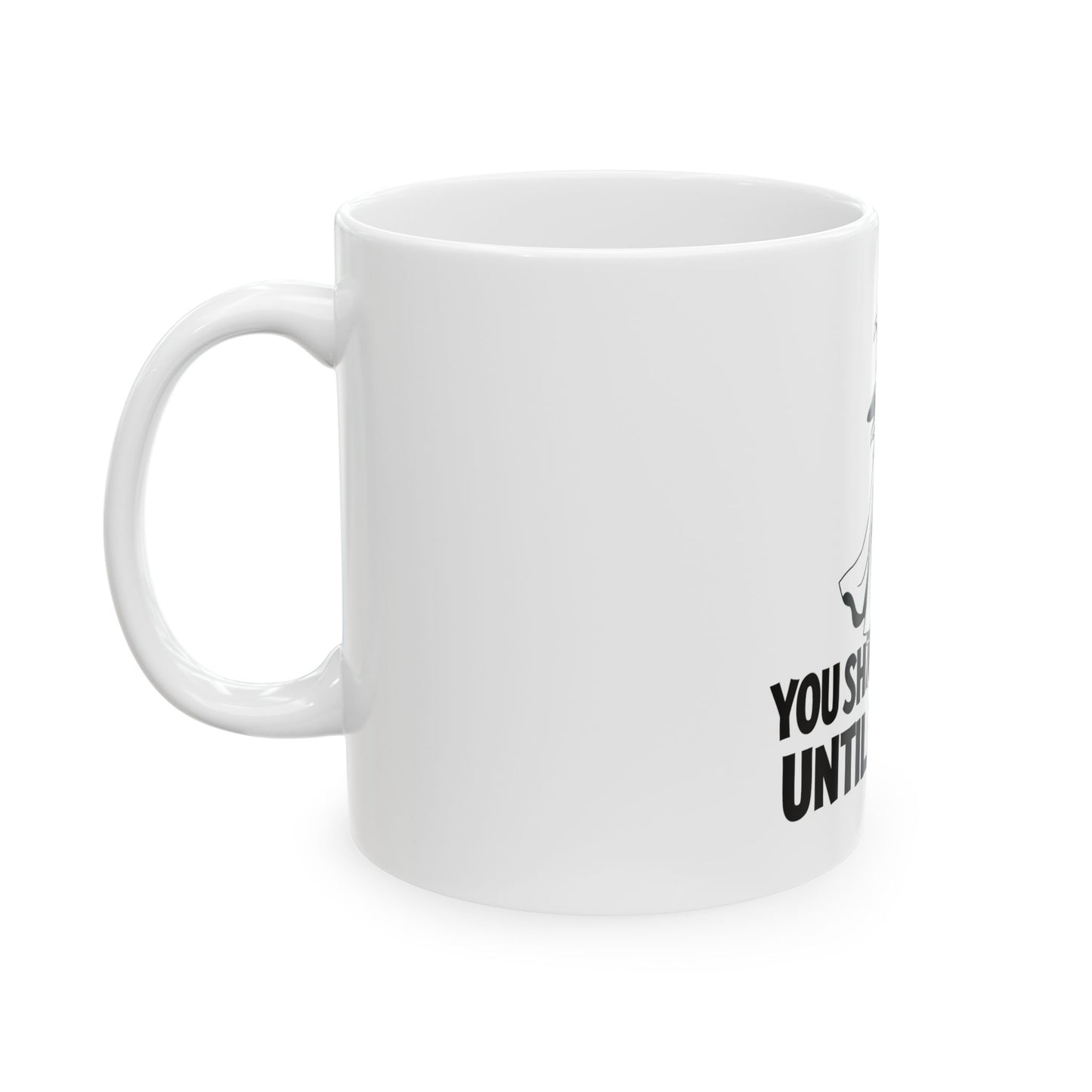 Magic-Inspired Ceramic Mug | You Shall Not Sip Until Monday | Witchy Coffee Cup | Gift for Wizards | Funny Office Mug, Weekday Motivation
