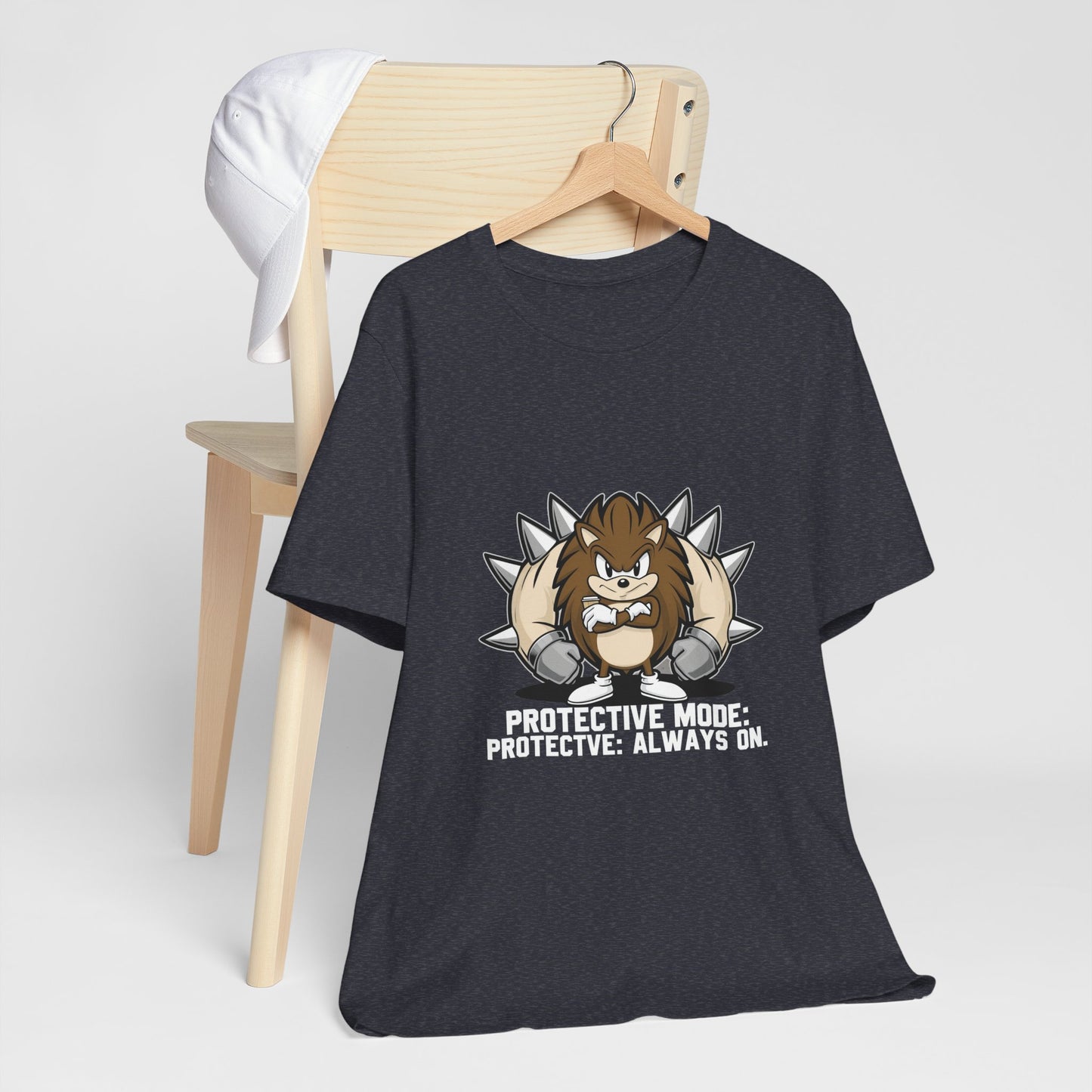Protective Mode Unisex Jersey Tee - Always On, Gift for Him or Her, Funny T-Shirt, Casual Wear, Unique Graphic Tee