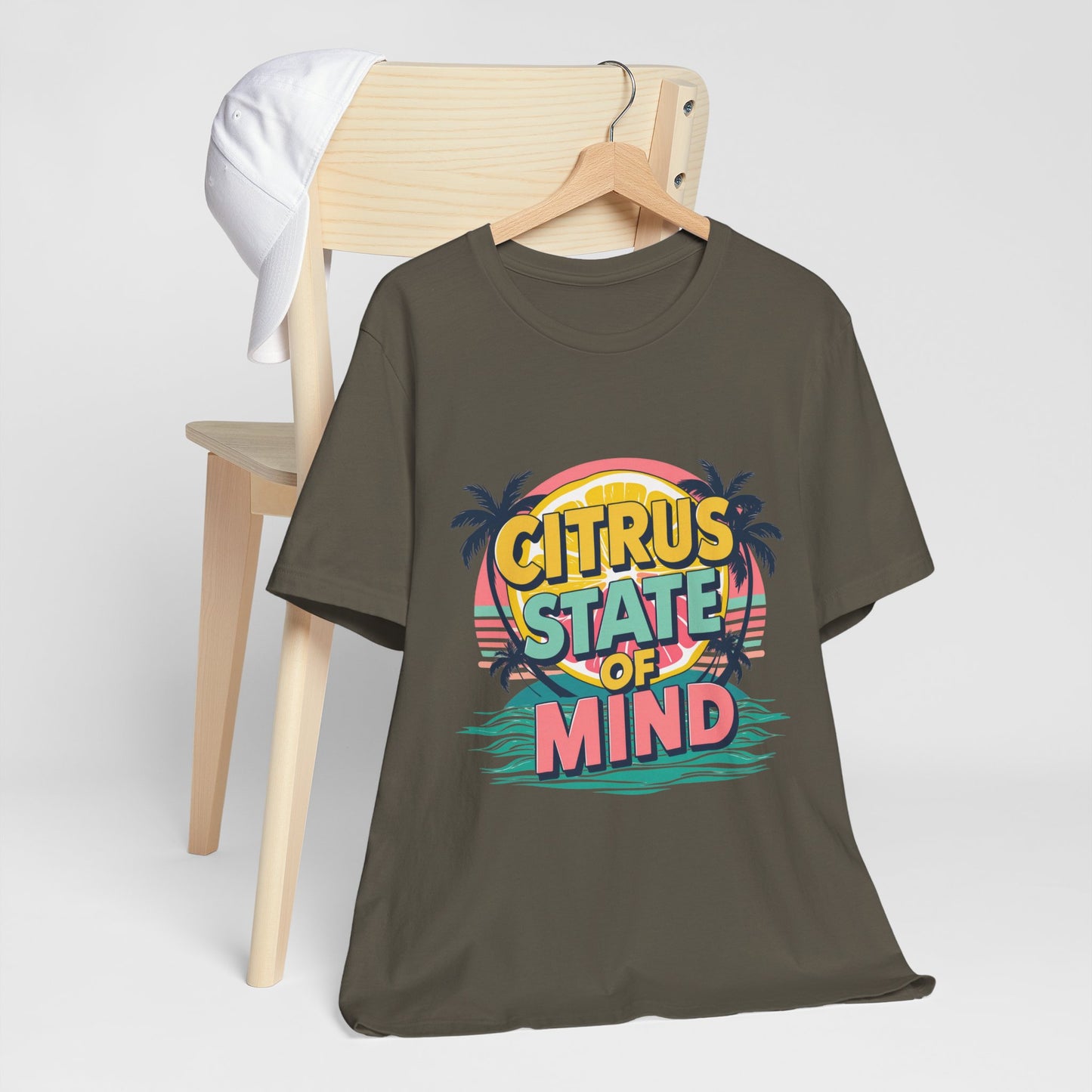 Unisex Jersey Short Sleeve Tee - Citrus State of Mind - Tropical Vibes, Beachwear, Summer Fun, Casual Fashion, Gift for Sunshine Lovers