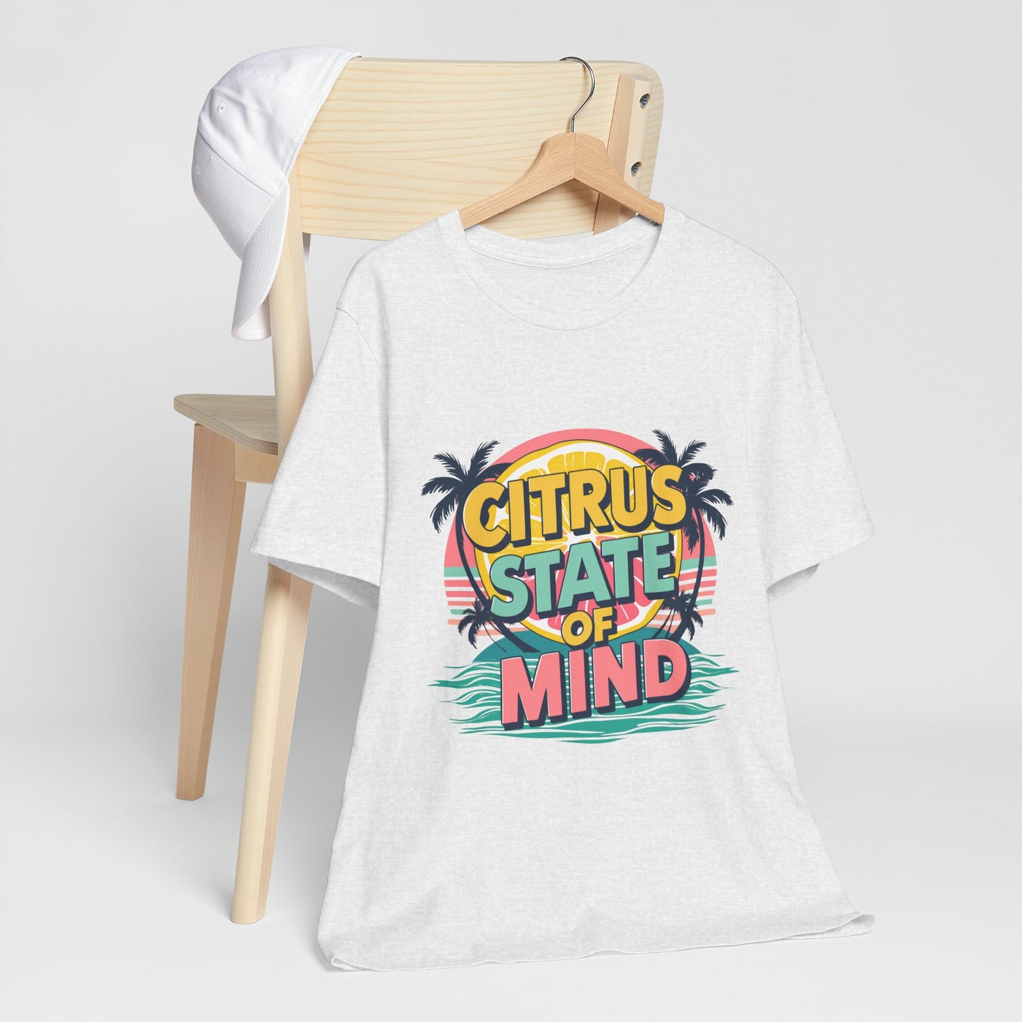 Unisex Jersey Short Sleeve Tee - Citrus State of Mind - Tropical Vibes, Beachwear, Summer Fun, Casual Fashion, Gift for Sunshine Lovers