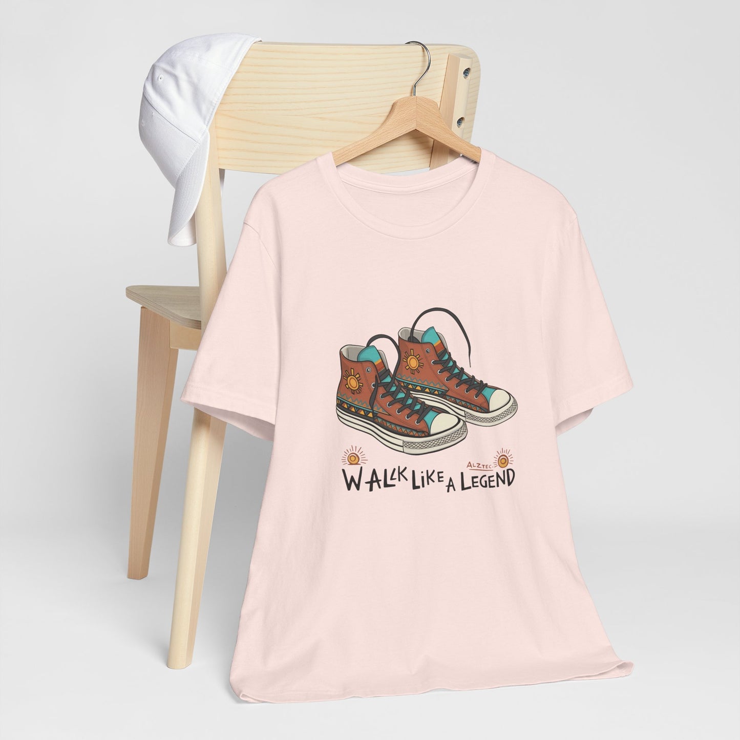 Walk Like a Legend T-Shirt, Casual Graphic Tee, Unisex Short Sleeve Shirt, Motivational Apparel, Gift for Sneaker Lovers