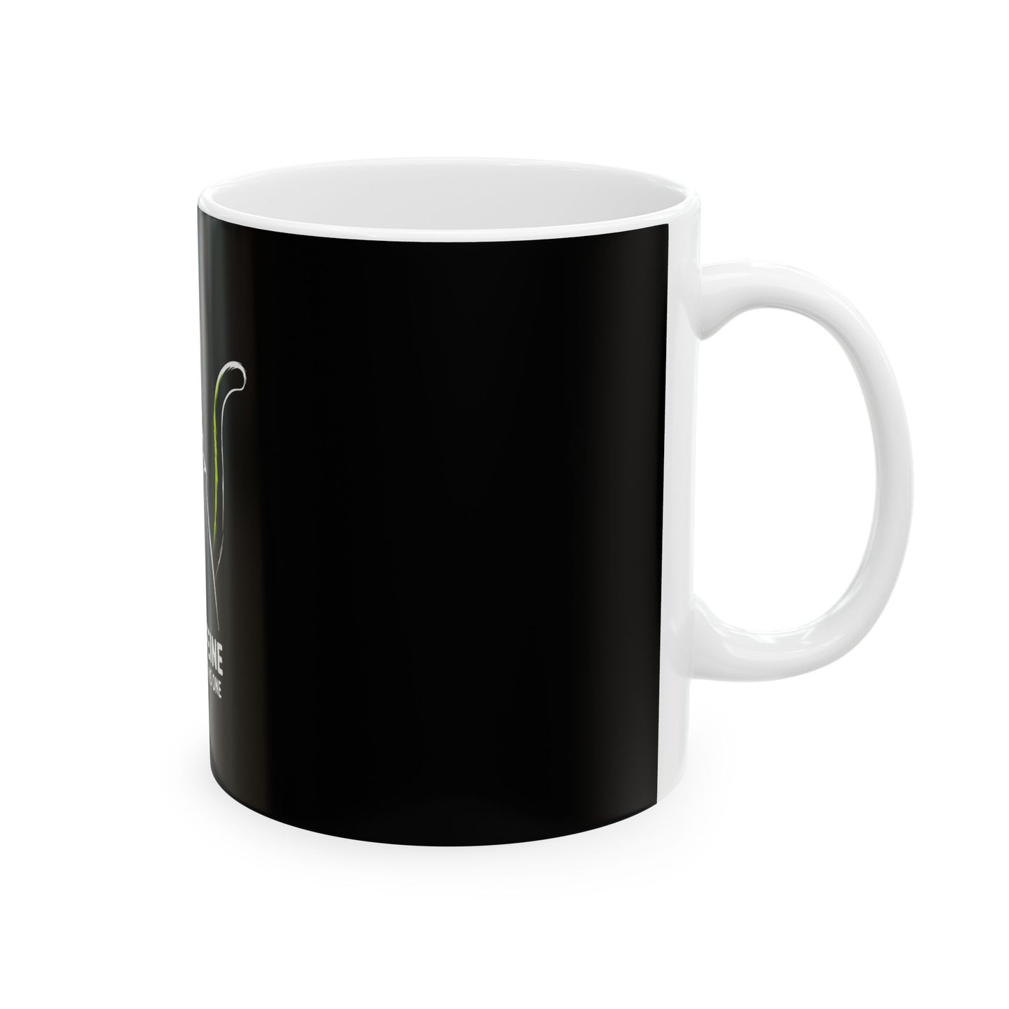 Cat Lover's Ceramic Mug - Funny Caffeine Quote, Gifts for Cat Owners, Black Cat Coffee Cup, Star Wars Inspired, Unique Cat Merchandise