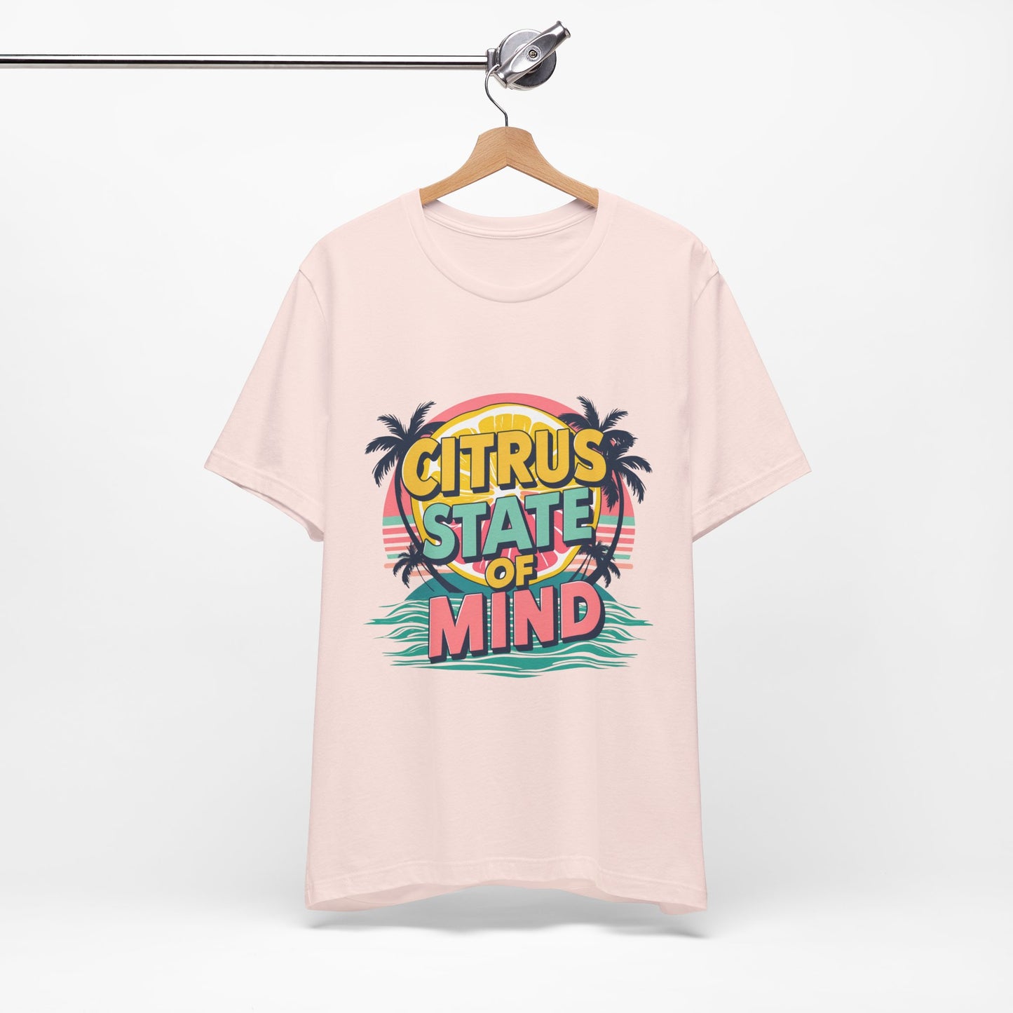 Unisex Jersey Short Sleeve Tee - Citrus State of Mind - Tropical Vibes, Beachwear, Summer Fun, Casual Fashion, Gift for Sunshine Lovers