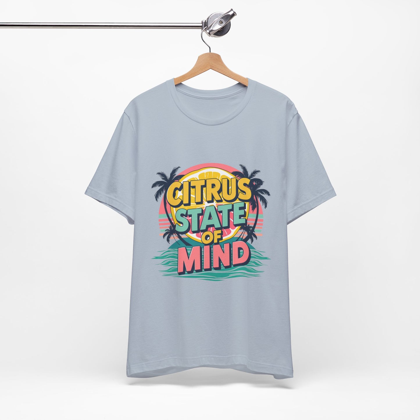 Unisex Jersey Short Sleeve Tee - Citrus State of Mind - Tropical Vibes, Beachwear, Summer Fun, Casual Fashion, Gift for Sunshine Lovers