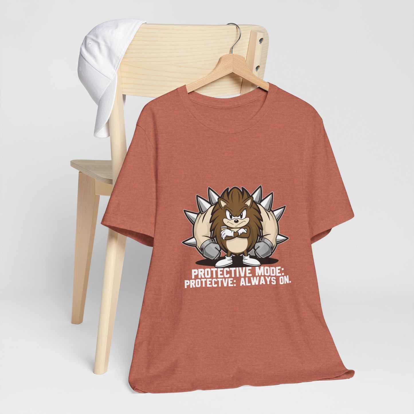 Protective Mode Unisex Jersey Tee - Always On, Gift for Him or Her, Funny T-Shirt, Casual Wear, Unique Graphic Tee
