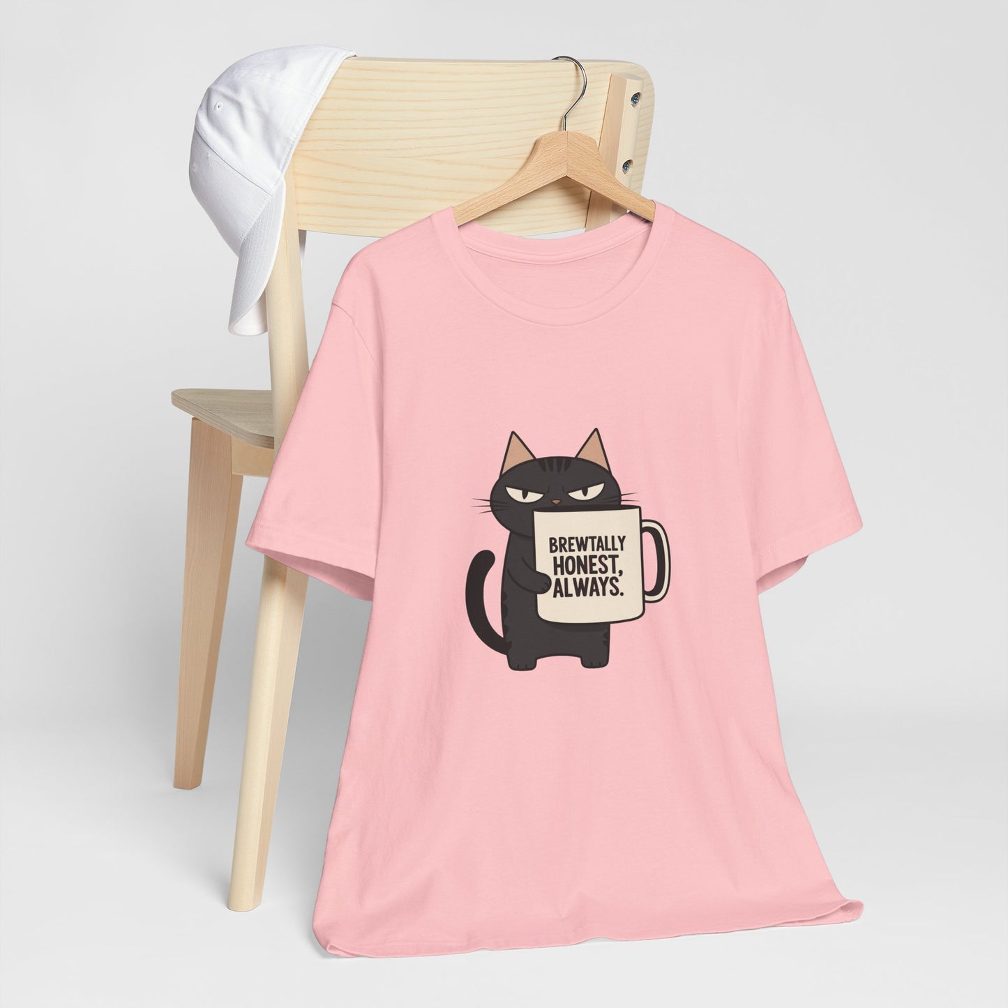 Brutally Honest Cat Tee, Funny Cat Shirt, Unisex Tee, Gift for Cat Lovers, Cute Cat Apparel, Everyday Casual Wear
