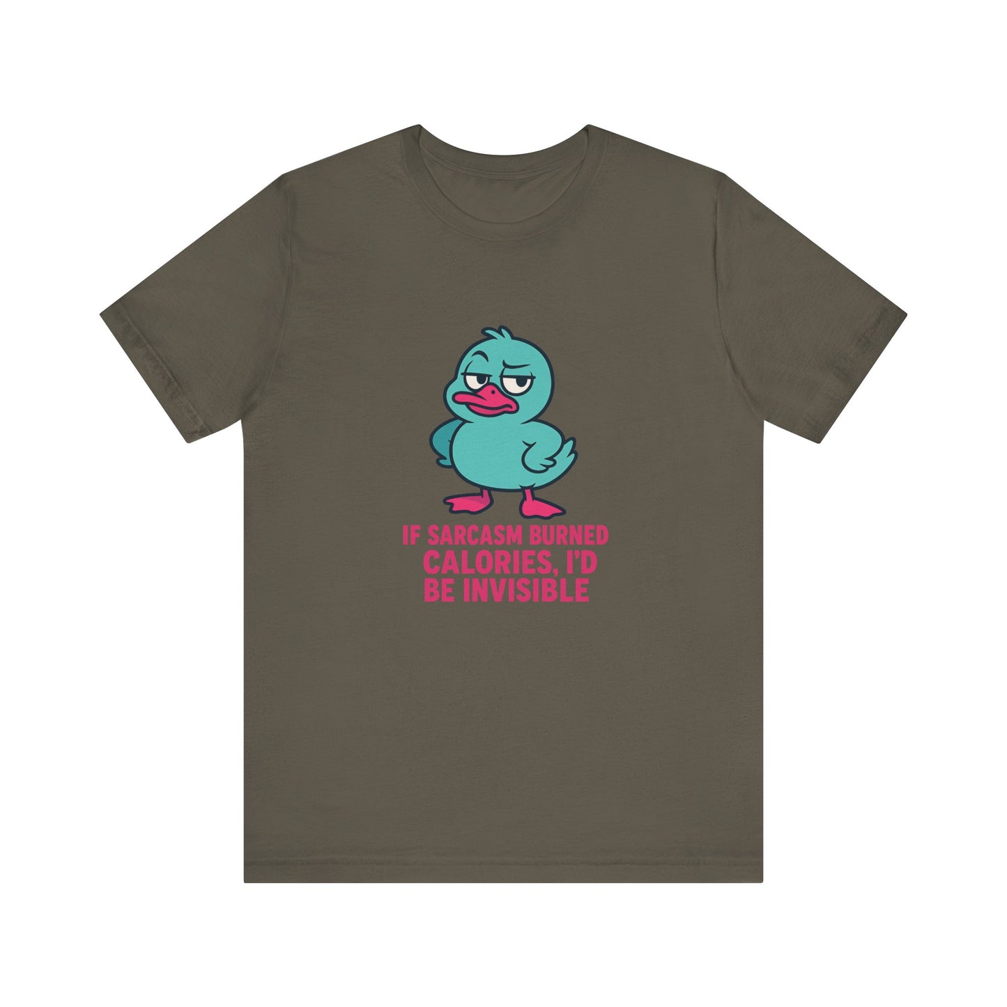 Sarcastic Duck Unisex Tee, Funny Sarcastic Shirt, Cute Animal Graphic Tee, Gift for Duck Lovers, Humor T-Shirt for Friends