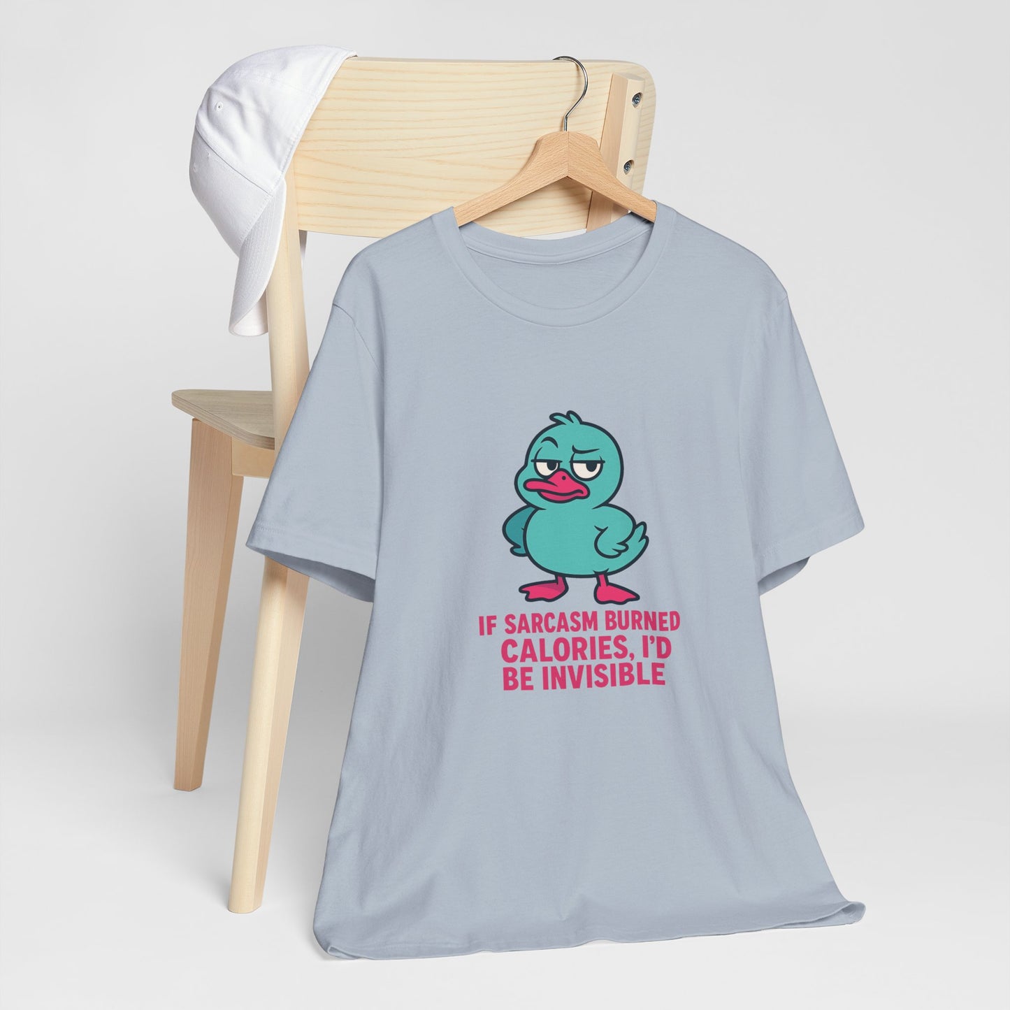 Sarcastic Duck Unisex Tee, Funny Sarcastic Shirt, Cute Animal Graphic Tee, Gift for Duck Lovers, Humor T-Shirt for Friends