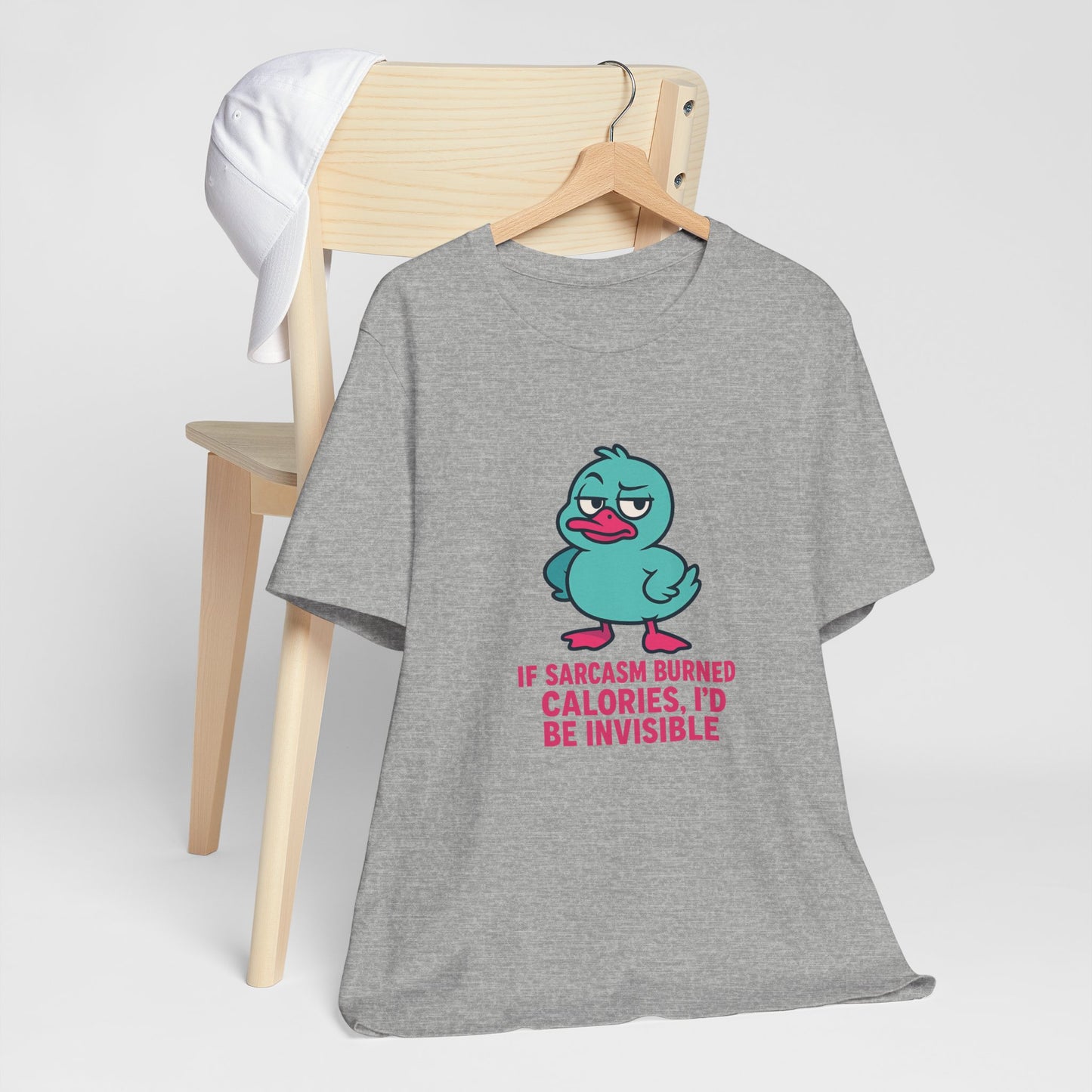 Sarcastic Duck Unisex Tee, Funny Sarcastic Shirt, Cute Animal Graphic Tee, Gift for Duck Lovers, Humor T-Shirt for Friends
