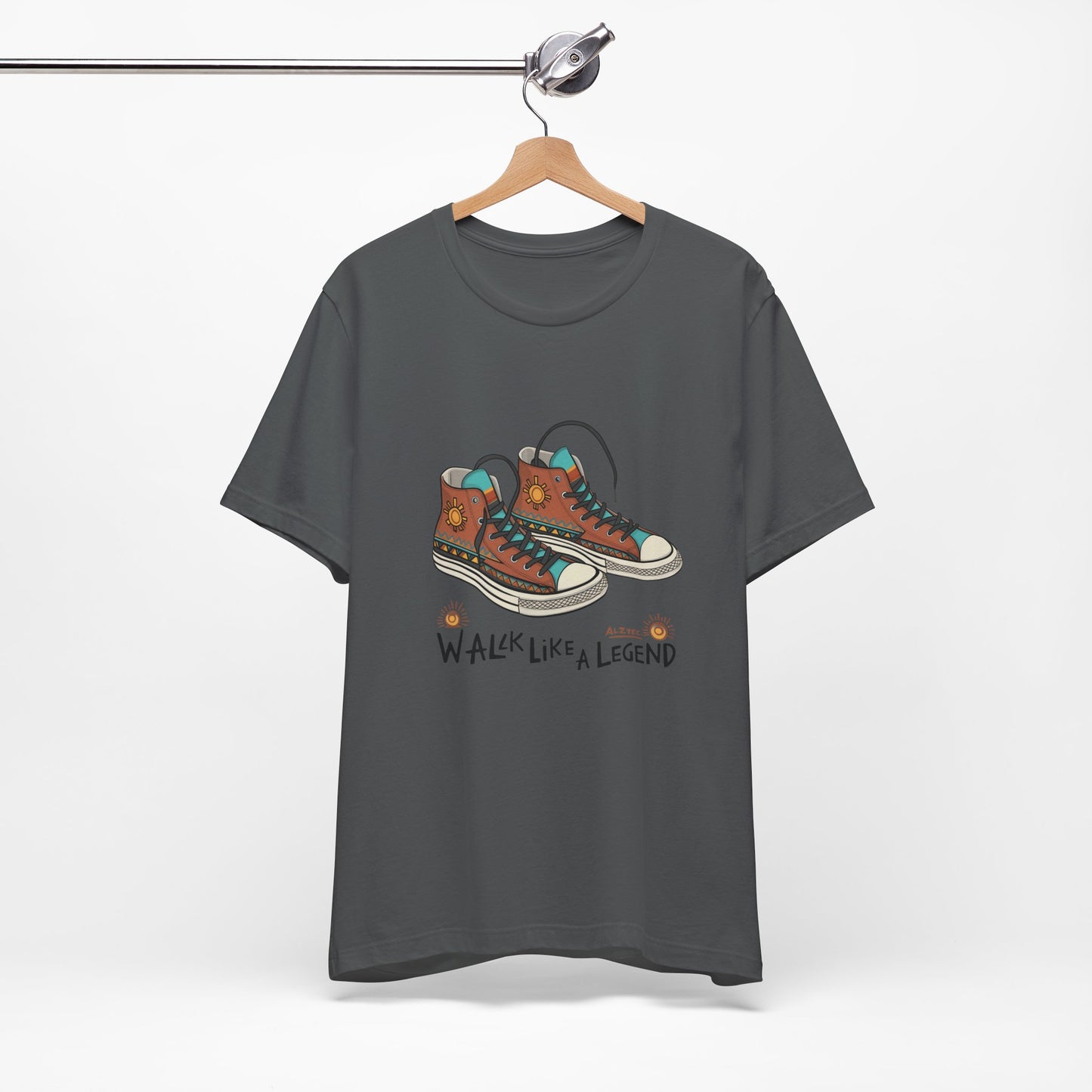 Walk Like a Legend T-Shirt, Casual Graphic Tee, Unisex Short Sleeve Shirt, Motivational Apparel, Gift for Sneaker Lovers