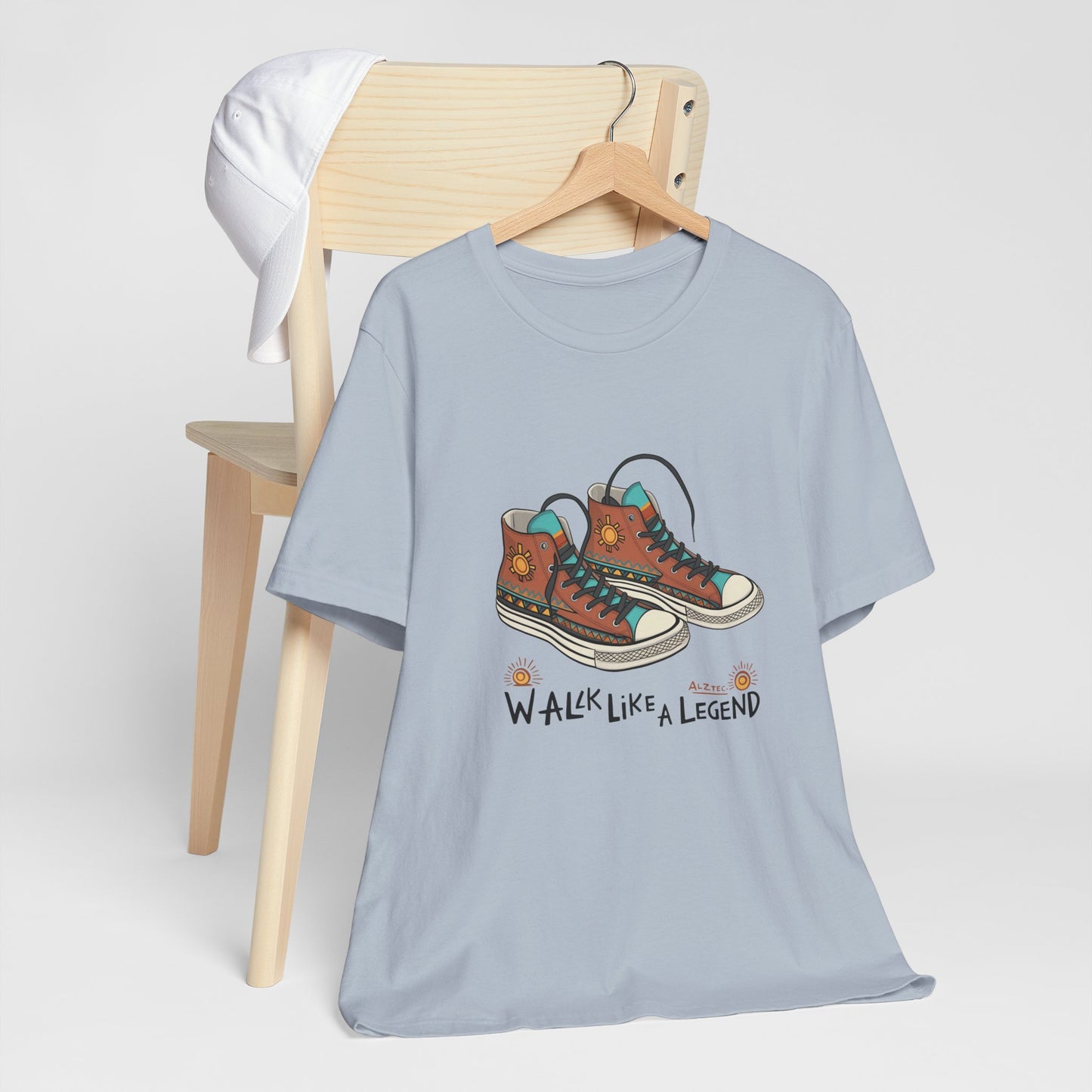 Walk Like a Legend T-Shirt, Casual Graphic Tee, Unisex Short Sleeve Shirt, Motivational Apparel, Gift for Sneaker Lovers
