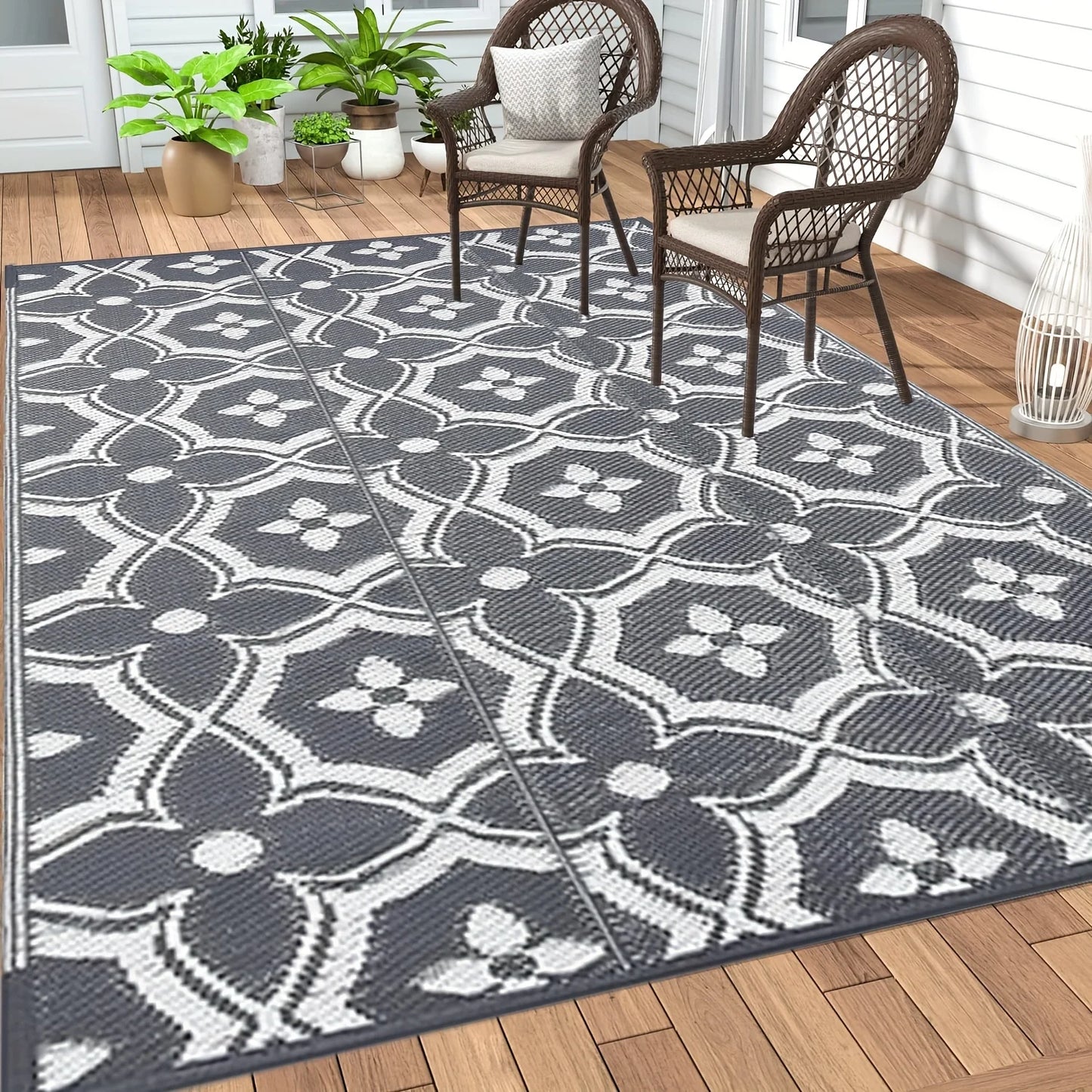 Boho Foldable Outdoor Rug – 3 Sizes Available