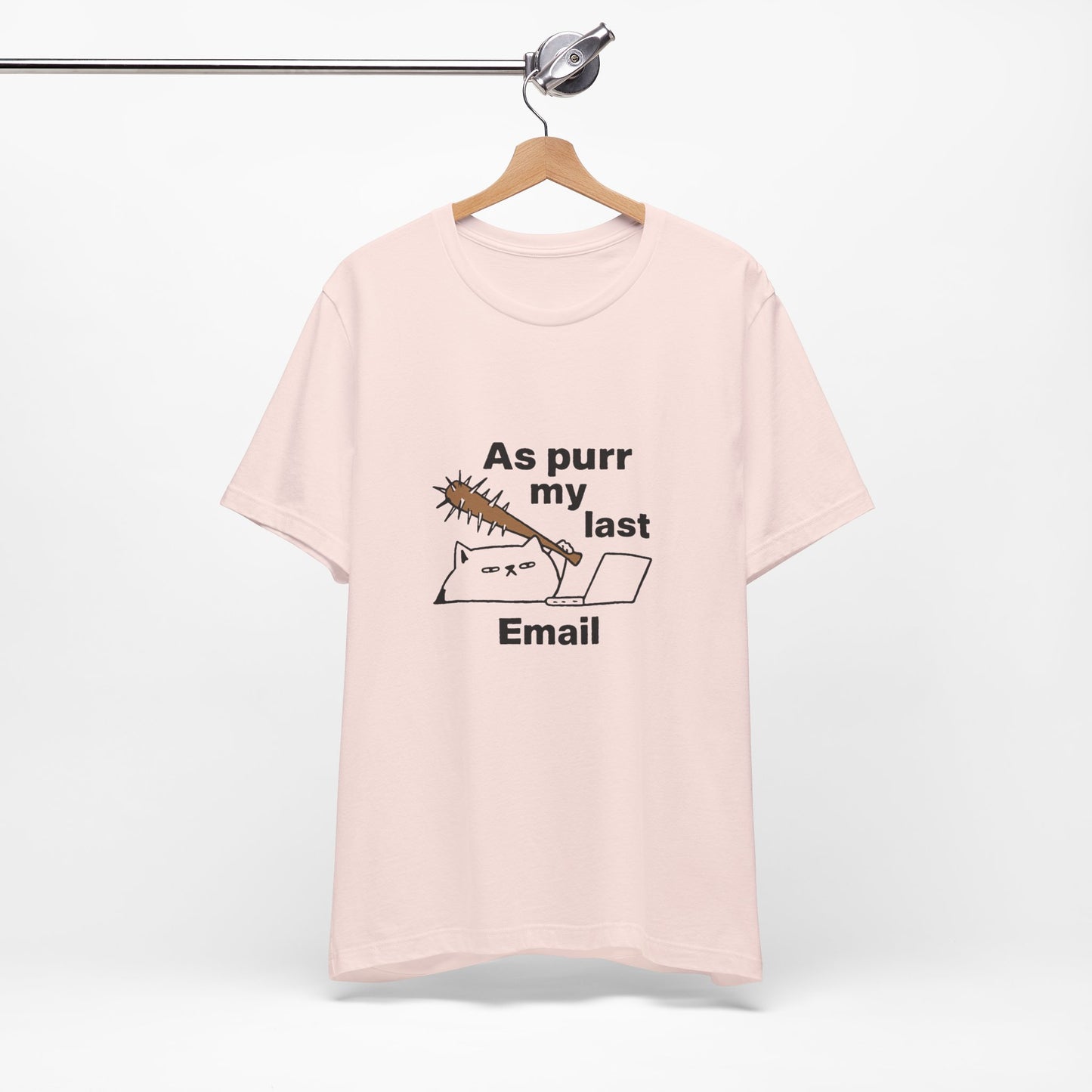 Funny Cat Tee, As Purr My Last Email Shirt, Cute Cat Lover Gift, Unisex T-Shirt for Pet Owners, Office Humor Apparel