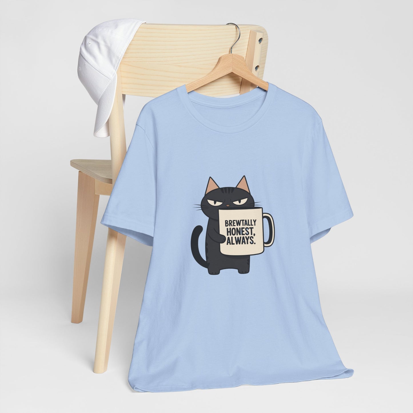 Brutally Honest Cat Tee, Funny Cat Shirt, Unisex Tee, Gift for Cat Lovers, Cute Cat Apparel, Everyday Casual Wear