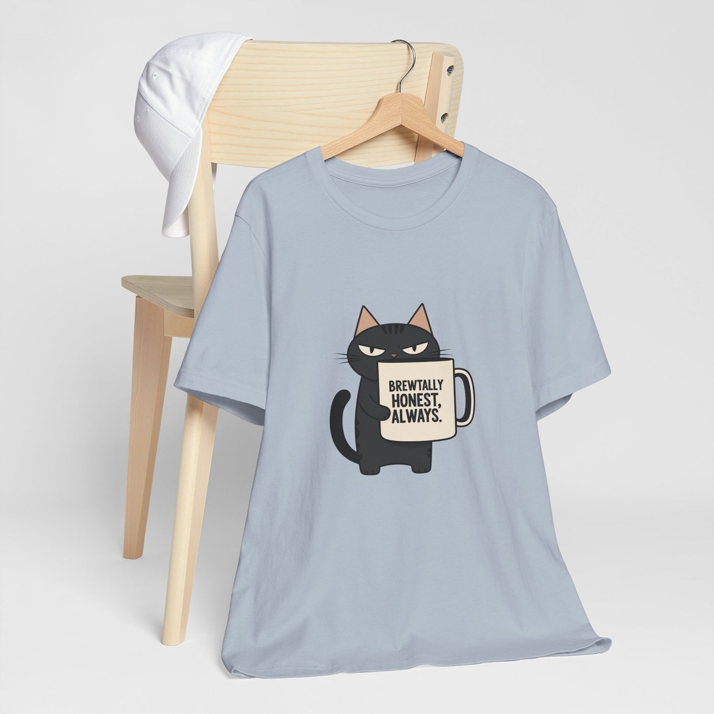 Brutally Honest Cat Tee, Funny Cat Shirt, Unisex Tee, Gift for Cat Lovers, Cute Cat Apparel, Everyday Casual Wear