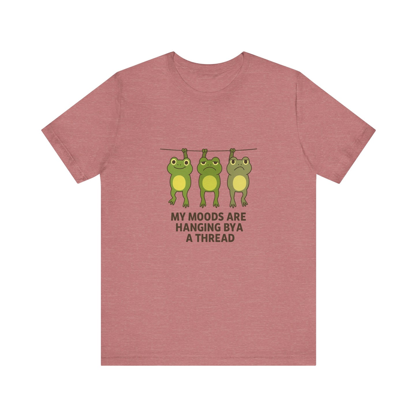 Lighthearted Frog Mood Tee: Perfect Gift for Fun-Loving Friends, Casual Outfits, Birthdays, Collectors, Nature Lovers