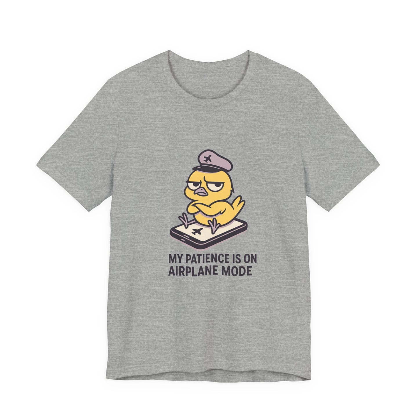 Funny Airplane Mode Tee, Graphic T-Shirt, Unisex Casual Shirt, Gift for Travelers, Humor Tee, Vacation Wear