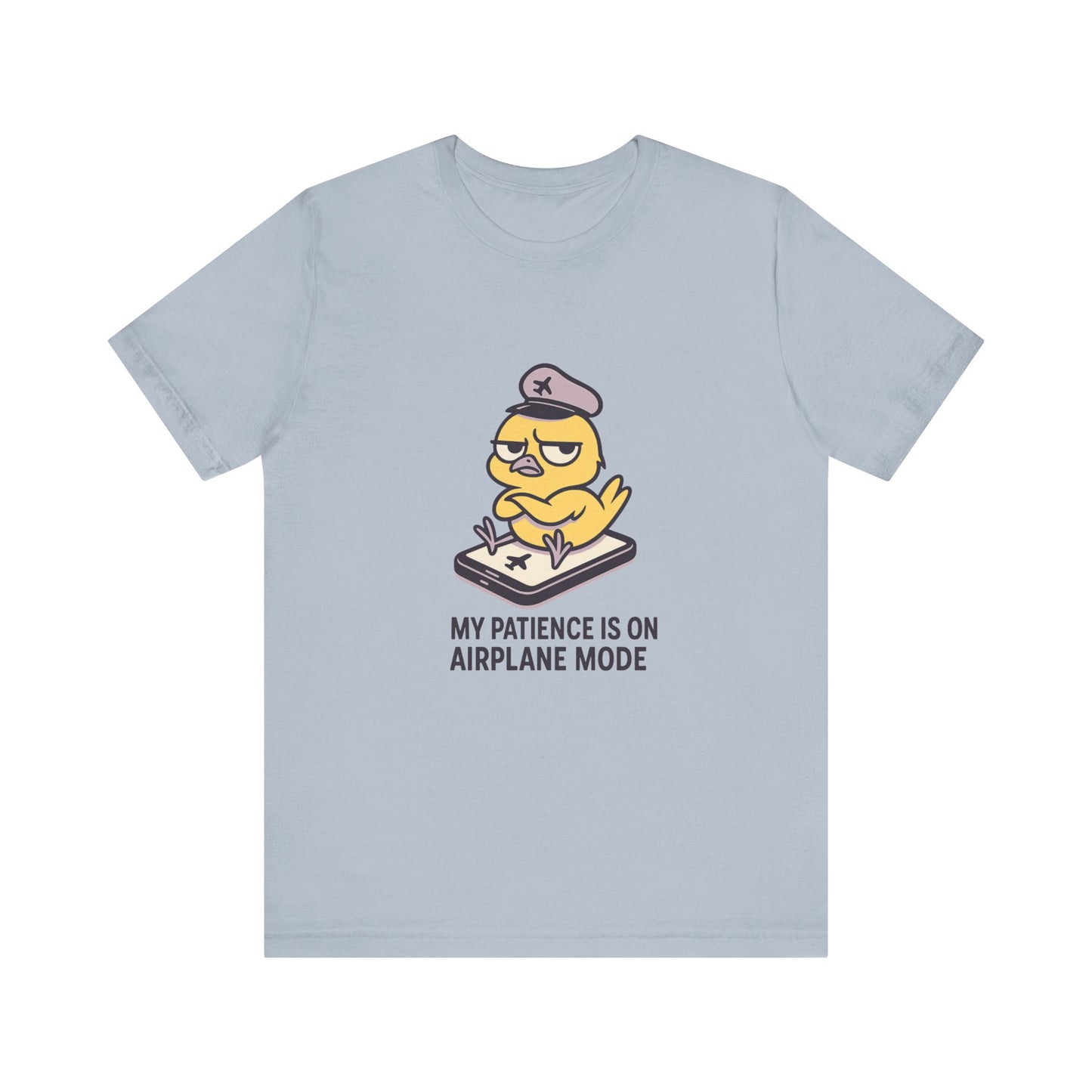 Funny Airplane Mode Tee, Graphic T-Shirt, Unisex Casual Shirt, Gift for Travelers, Humor Tee, Vacation Wear