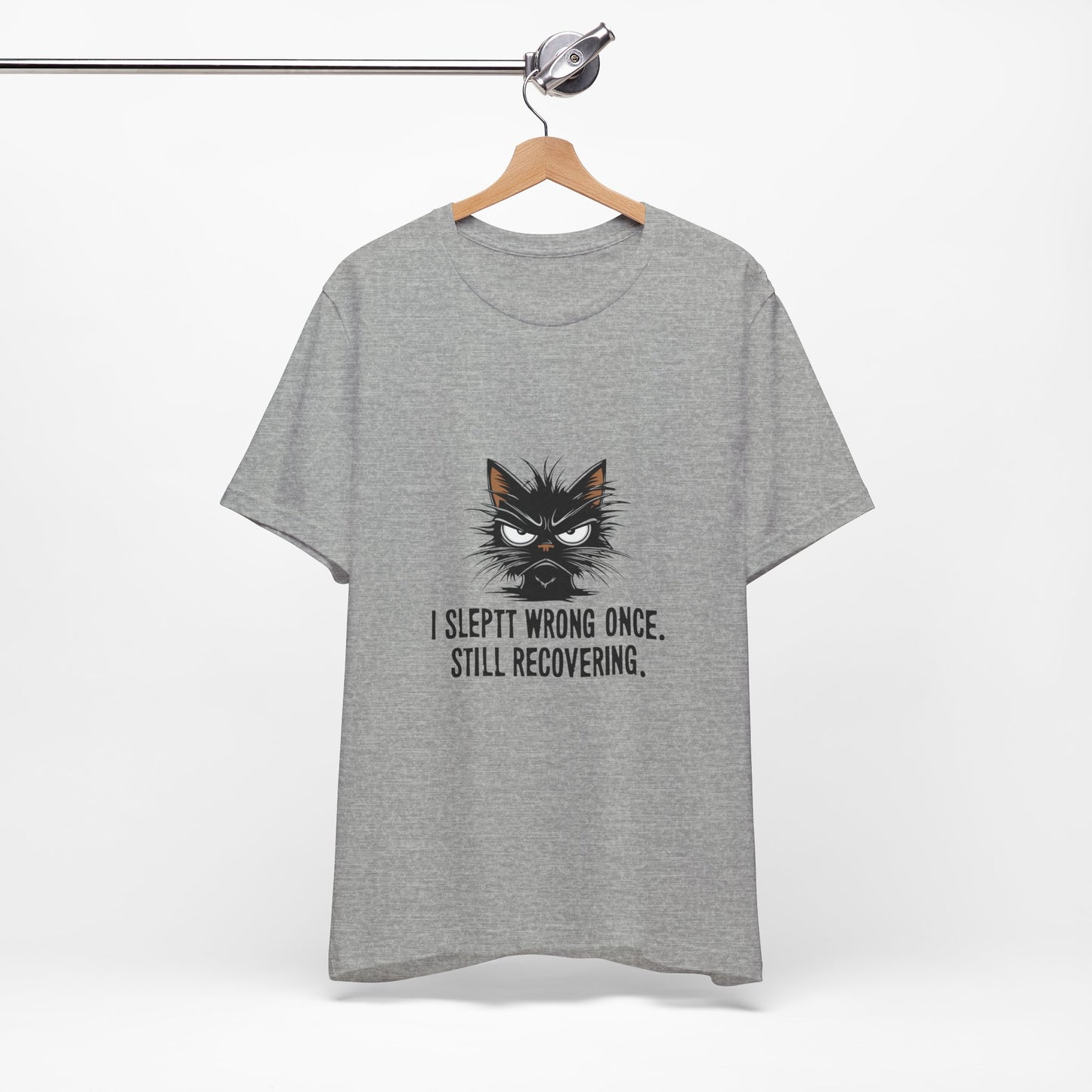 Funny Recovery Cat T-Shirt, Cat Lover Tee, Gift for Animal Lovers, Birthday Gift, Humorous Statement Shirt