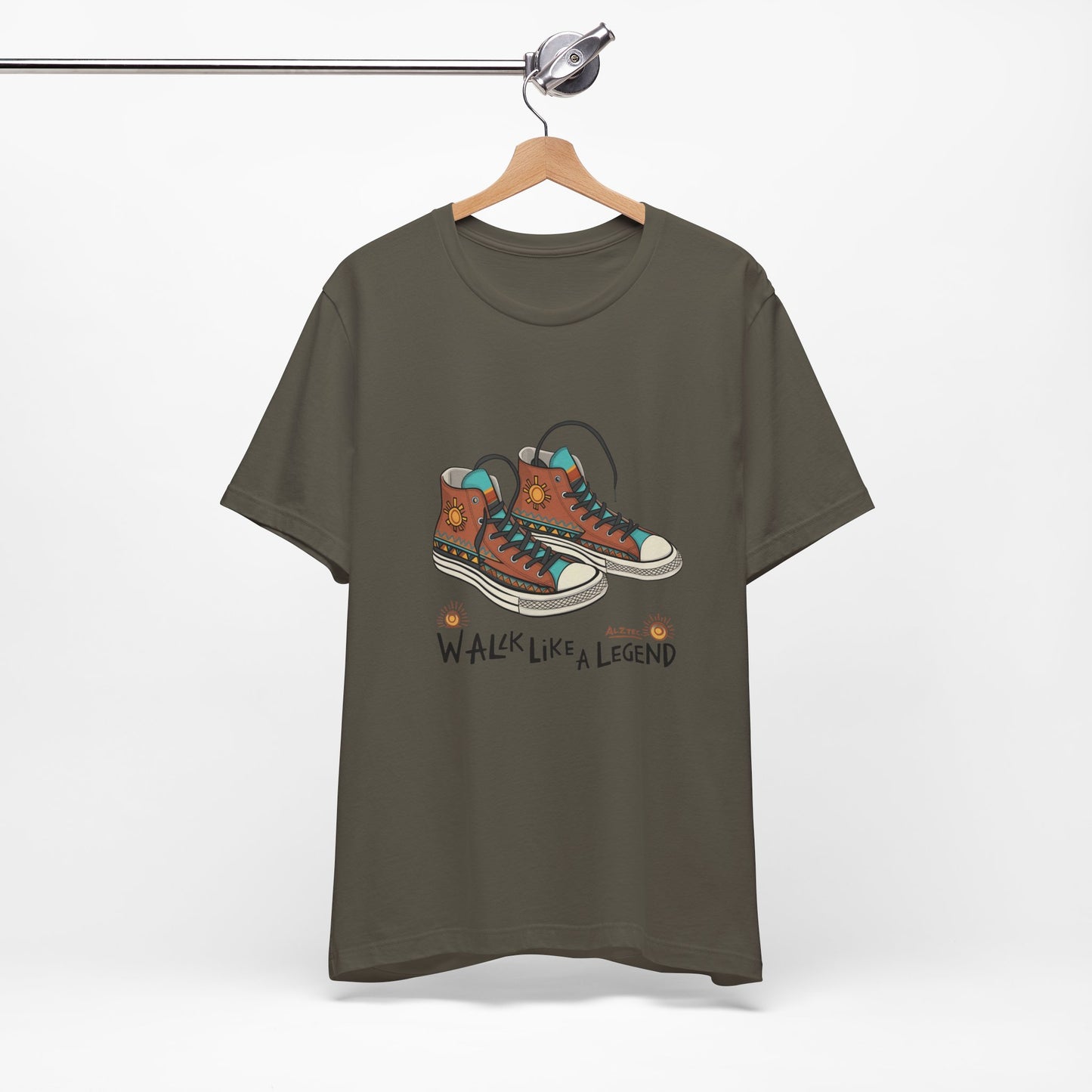 Walk Like a Legend T-Shirt, Casual Graphic Tee, Unisex Short Sleeve Shirt, Motivational Apparel, Gift for Sneaker Lovers