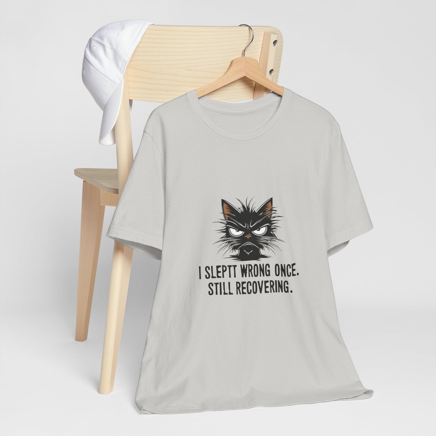 Funny Recovery Cat T-Shirt, Cat Lover Tee, Gift for Animal Lovers, Birthday Gift, Humorous Statement Shirt