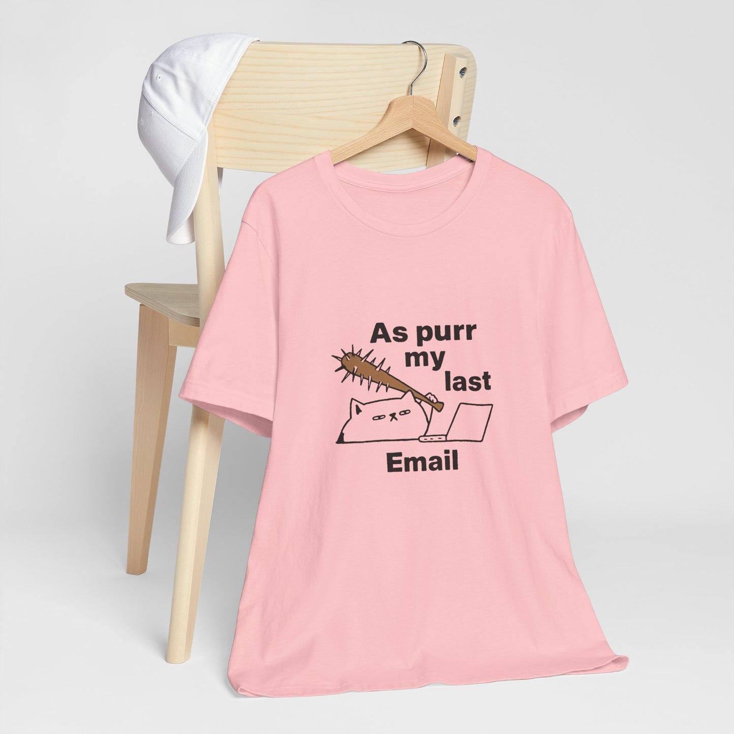 Funny Cat Tee, As Purr My Last Email Shirt, Cute Cat Lover Gift, Unisex T-Shirt for Pet Owners, Office Humor Apparel