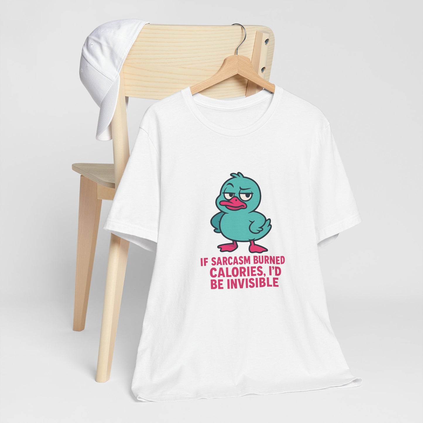Sarcastic Duck Unisex Tee, Funny Sarcastic Shirt, Cute Animal Graphic Tee, Gift for Duck Lovers, Humor T-Shirt for Friends