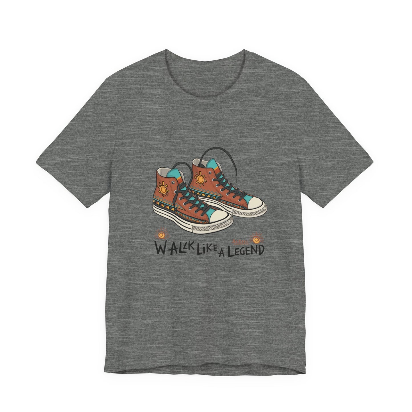 Walk Like a Legend T-Shirt, Casual Graphic Tee, Unisex Short Sleeve Shirt, Motivational Apparel, Gift for Sneaker Lovers