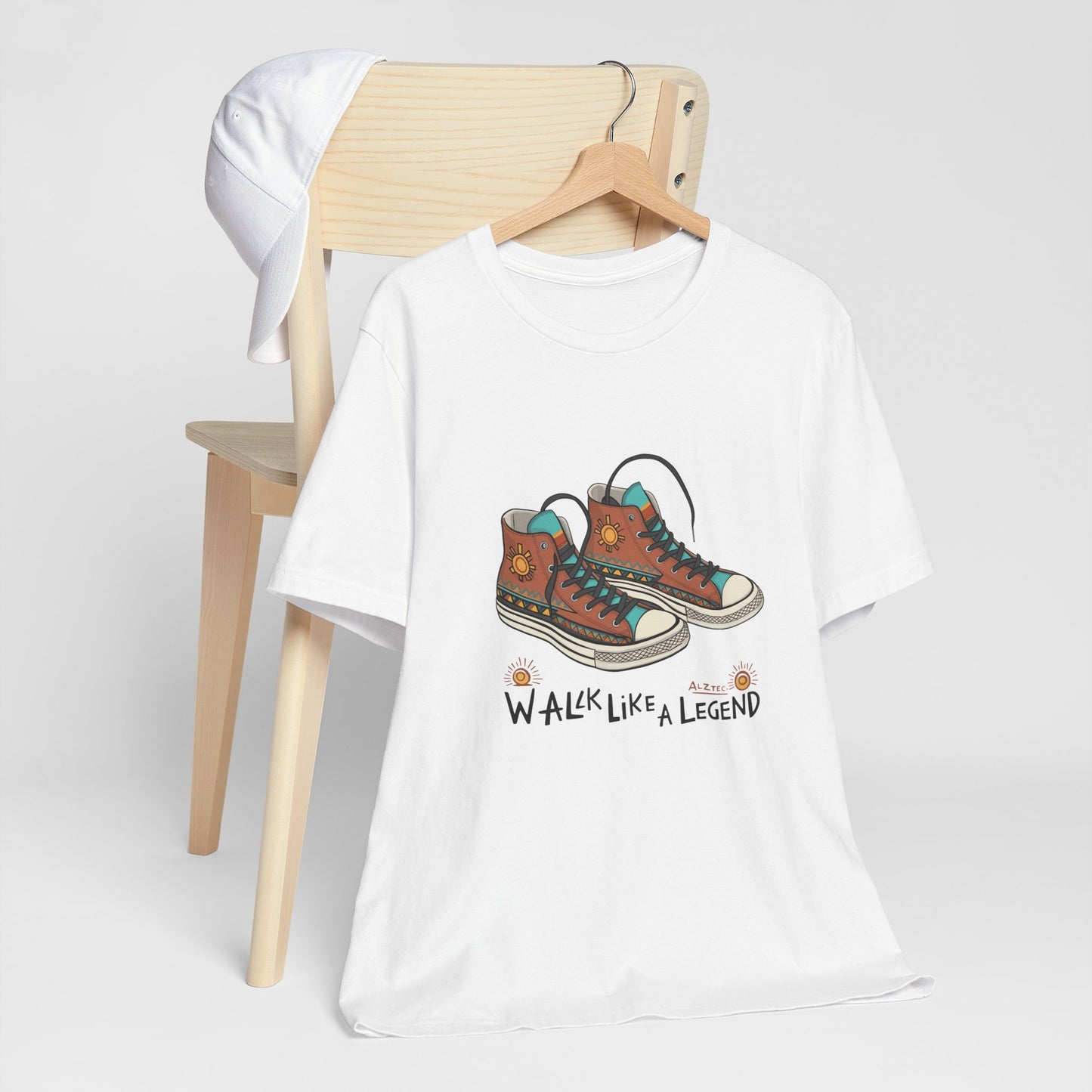Walk Like a Legend T-Shirt, Casual Graphic Tee, Unisex Short Sleeve Shirt, Motivational Apparel, Gift for Sneaker Lovers
