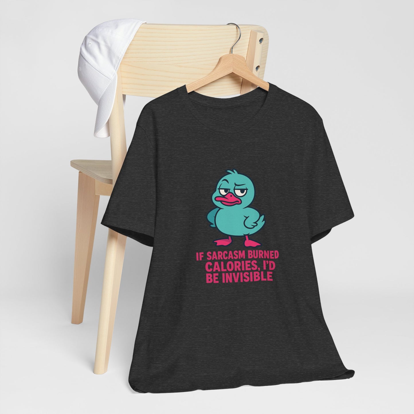 Sarcastic Duck Unisex Tee, Funny Sarcastic Shirt, Cute Animal Graphic Tee, Gift for Duck Lovers, Humor T-Shirt for Friends