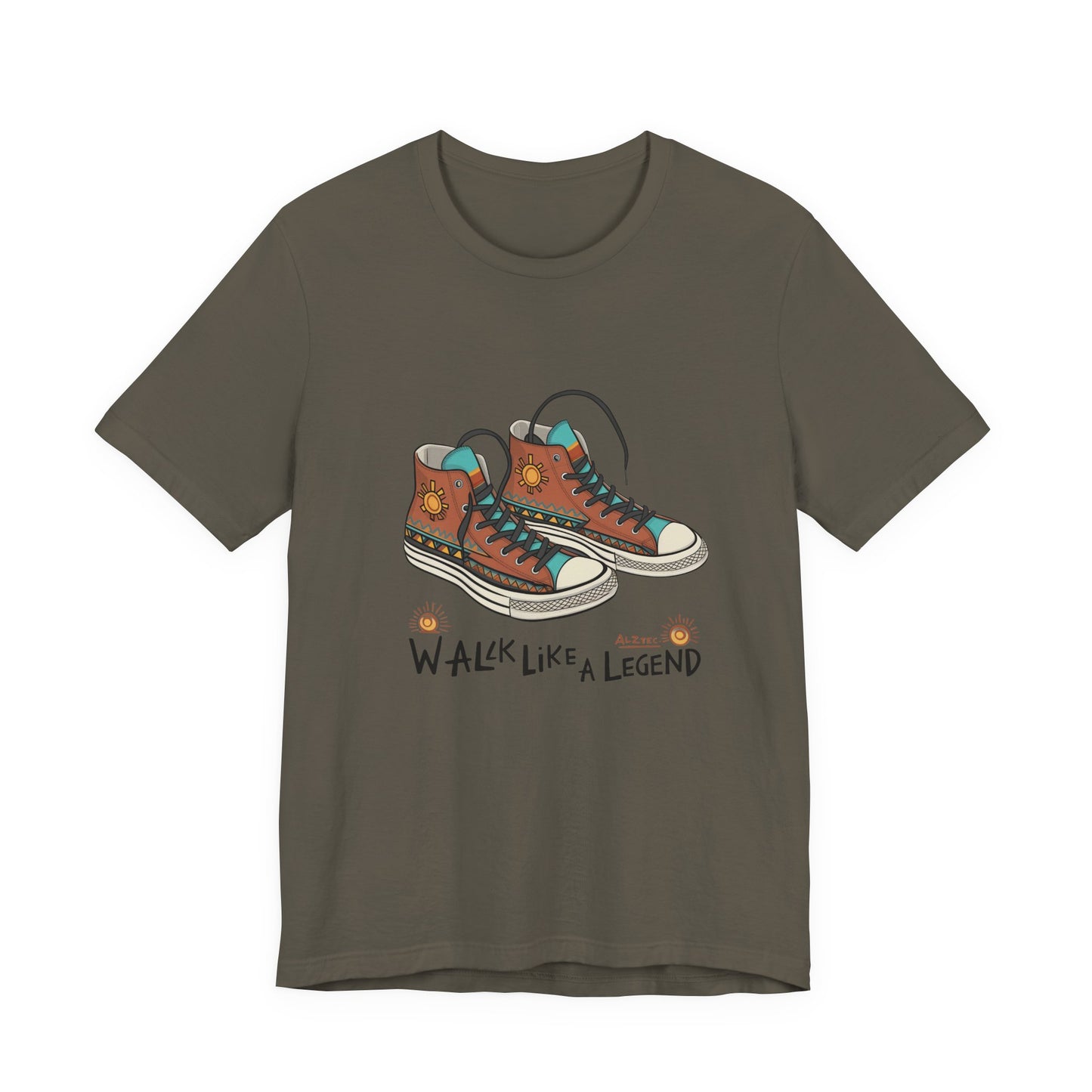 Walk Like a Legend T-Shirt, Casual Graphic Tee, Unisex Short Sleeve Shirt, Motivational Apparel, Gift for Sneaker Lovers