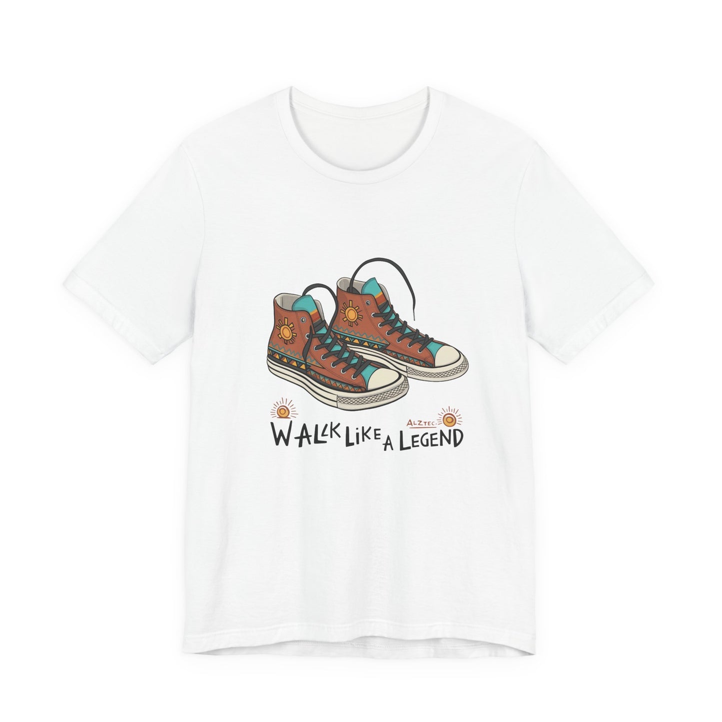 Walk Like a Legend T-Shirt, Casual Graphic Tee, Unisex Short Sleeve Shirt, Motivational Apparel, Gift for Sneaker Lovers