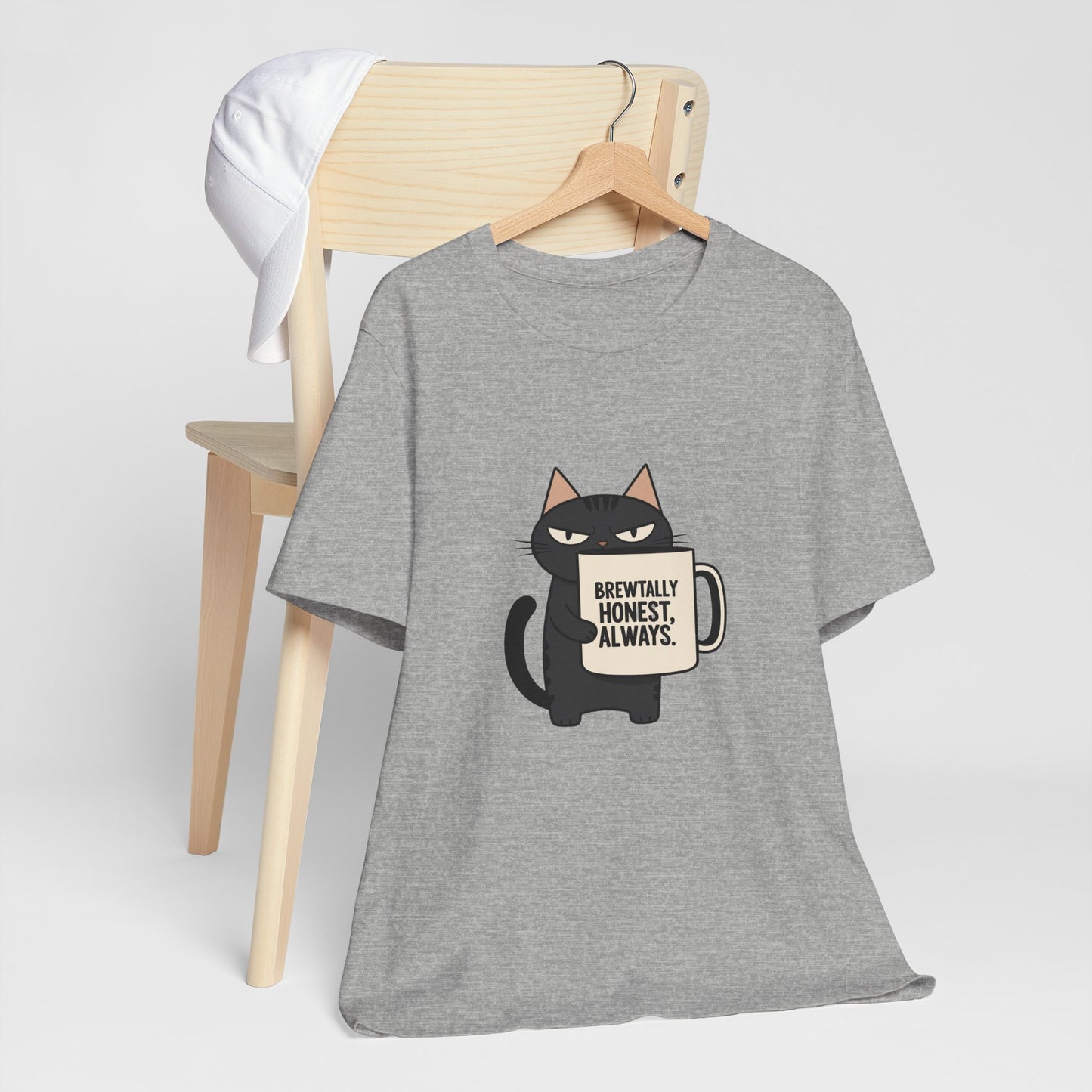 Brutally Honest Cat Tee, Funny Cat Shirt, Unisex Tee, Gift for Cat Lovers, Cute Cat Apparel, Everyday Casual Wear