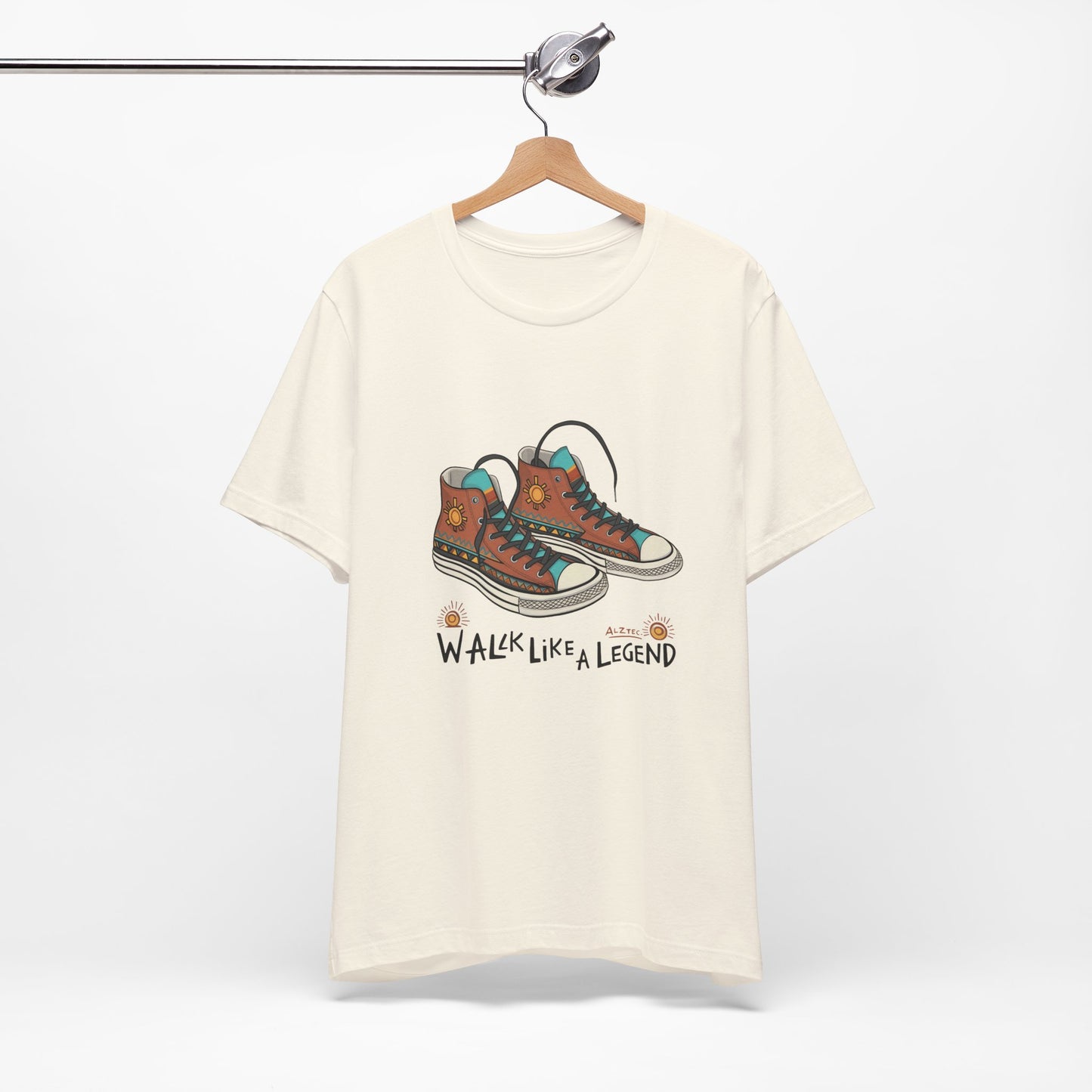 Walk Like a Legend T-Shirt, Casual Graphic Tee, Unisex Short Sleeve Shirt, Motivational Apparel, Gift for Sneaker Lovers