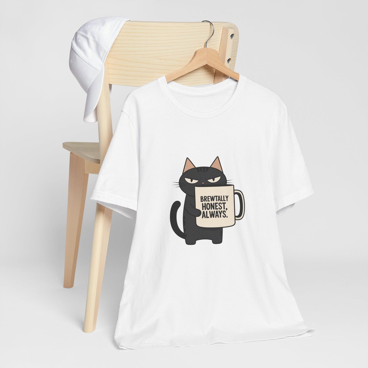 Brutally Honest Cat Tee, Funny Cat Shirt, Unisex Tee, Gift for Cat Lovers, Cute Cat Apparel, Everyday Casual Wear