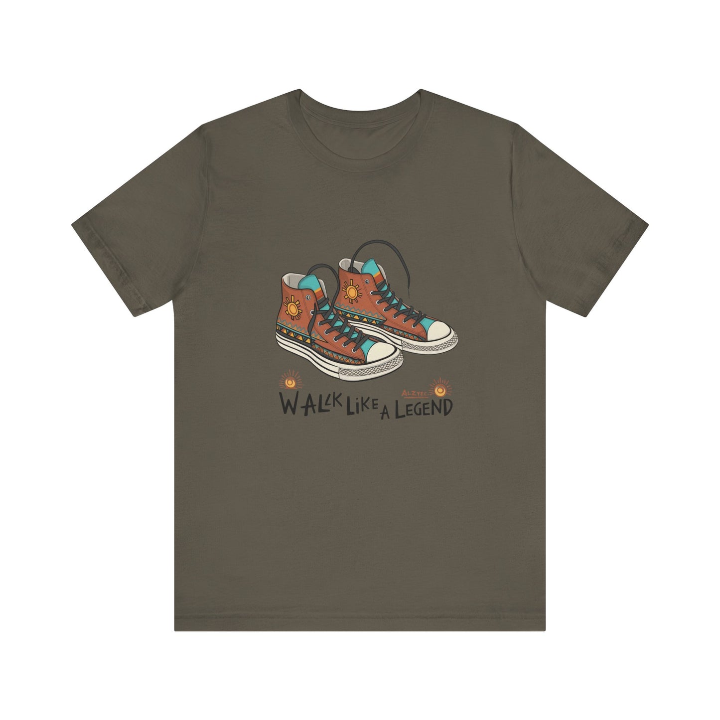 Walk Like a Legend T-Shirt, Casual Graphic Tee, Unisex Short Sleeve Shirt, Motivational Apparel, Gift for Sneaker Lovers