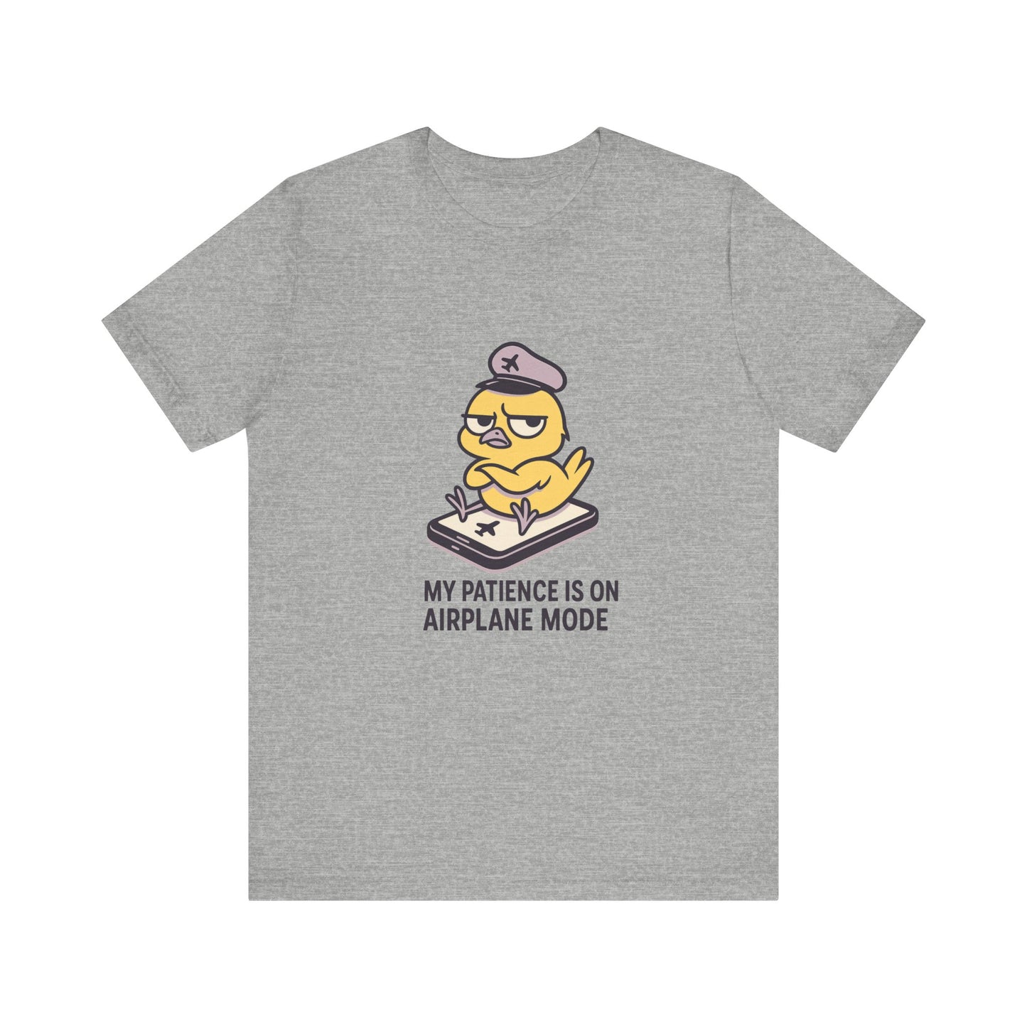 Funny Airplane Mode Tee, Graphic T-Shirt, Unisex Casual Shirt, Gift for Travelers, Humor Tee, Vacation Wear