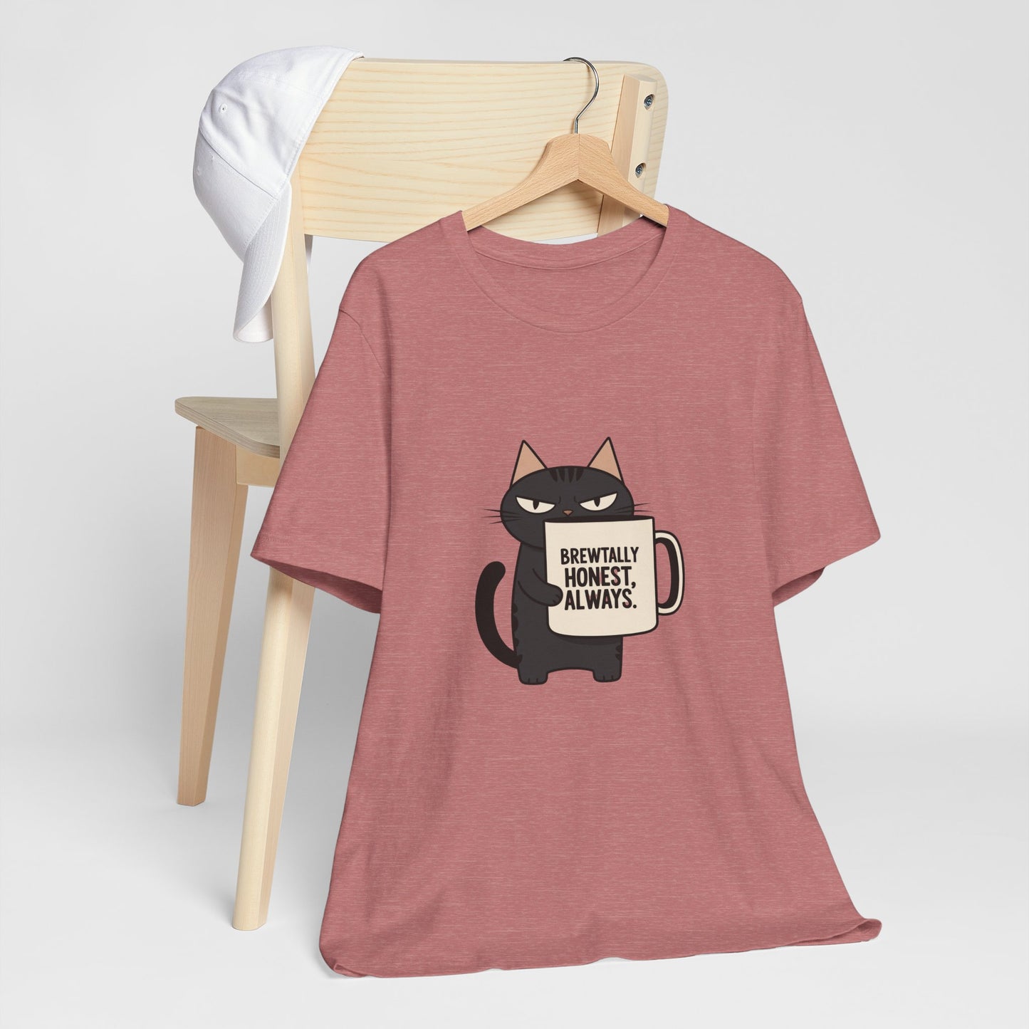 Brutally Honest Cat Tee, Funny Cat Shirt, Unisex Tee, Gift for Cat Lovers, Cute Cat Apparel, Everyday Casual Wear