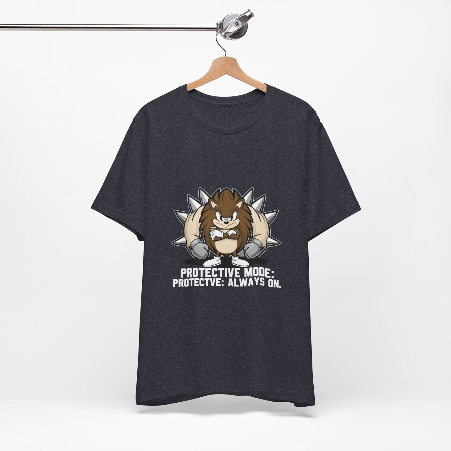 Protective Mode Unisex Jersey Tee - Always On, Gift for Him or Her, Funny T-Shirt, Casual Wear, Unique Graphic Tee