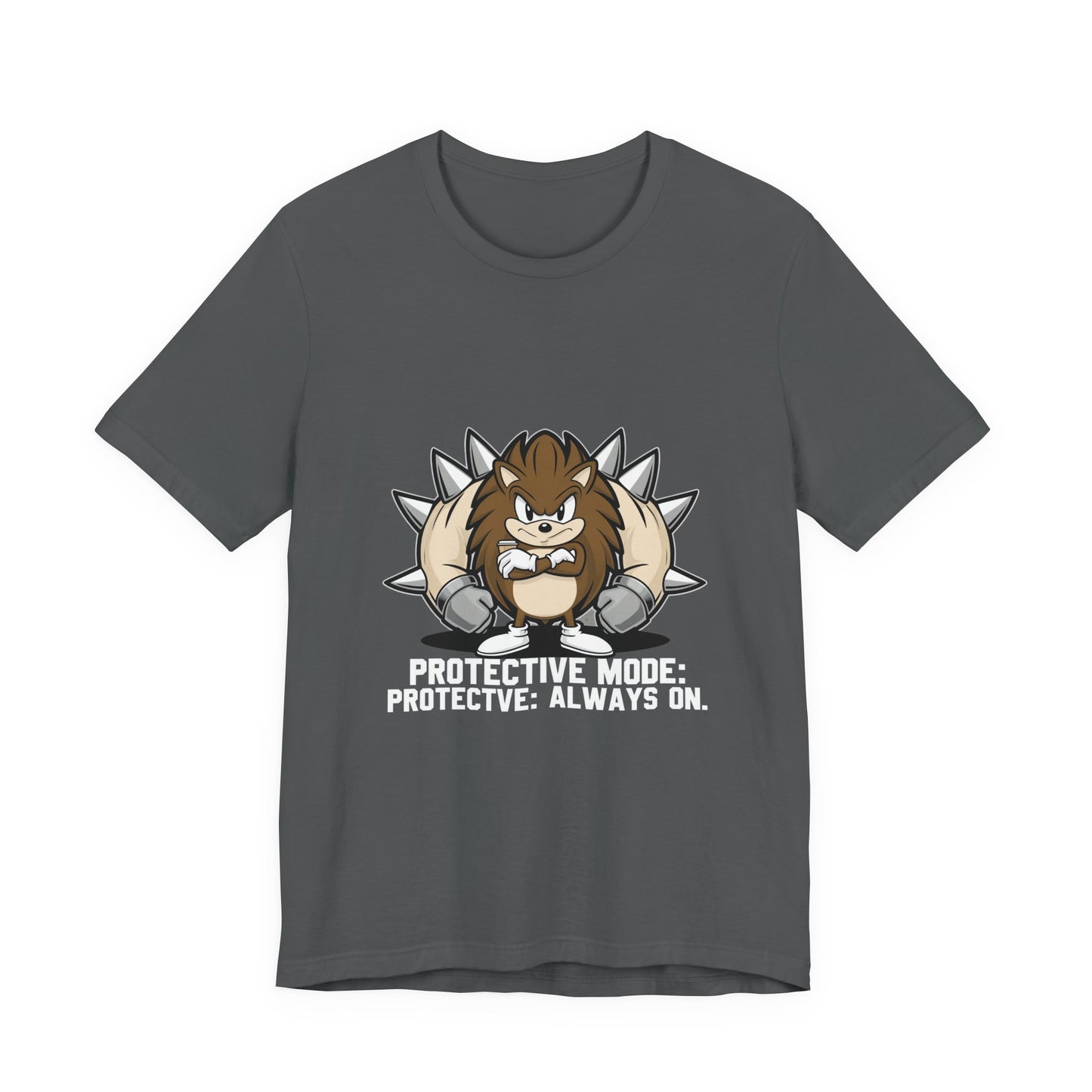 Protective Mode Unisex Jersey Tee - Always On, Gift for Him or Her, Funny T-Shirt, Casual Wear, Unique Graphic Tee