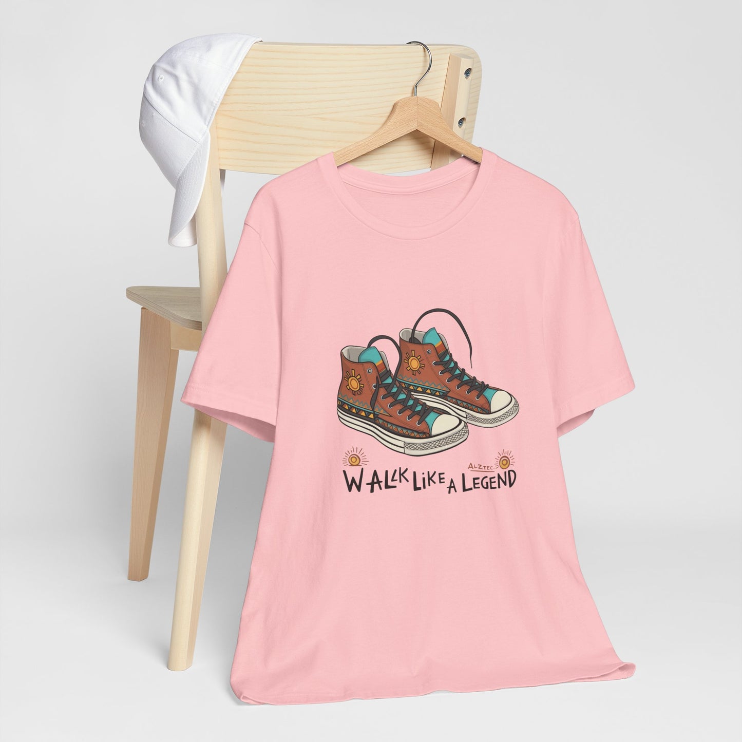 Walk Like a Legend T-Shirt, Casual Graphic Tee, Unisex Short Sleeve Shirt, Motivational Apparel, Gift for Sneaker Lovers