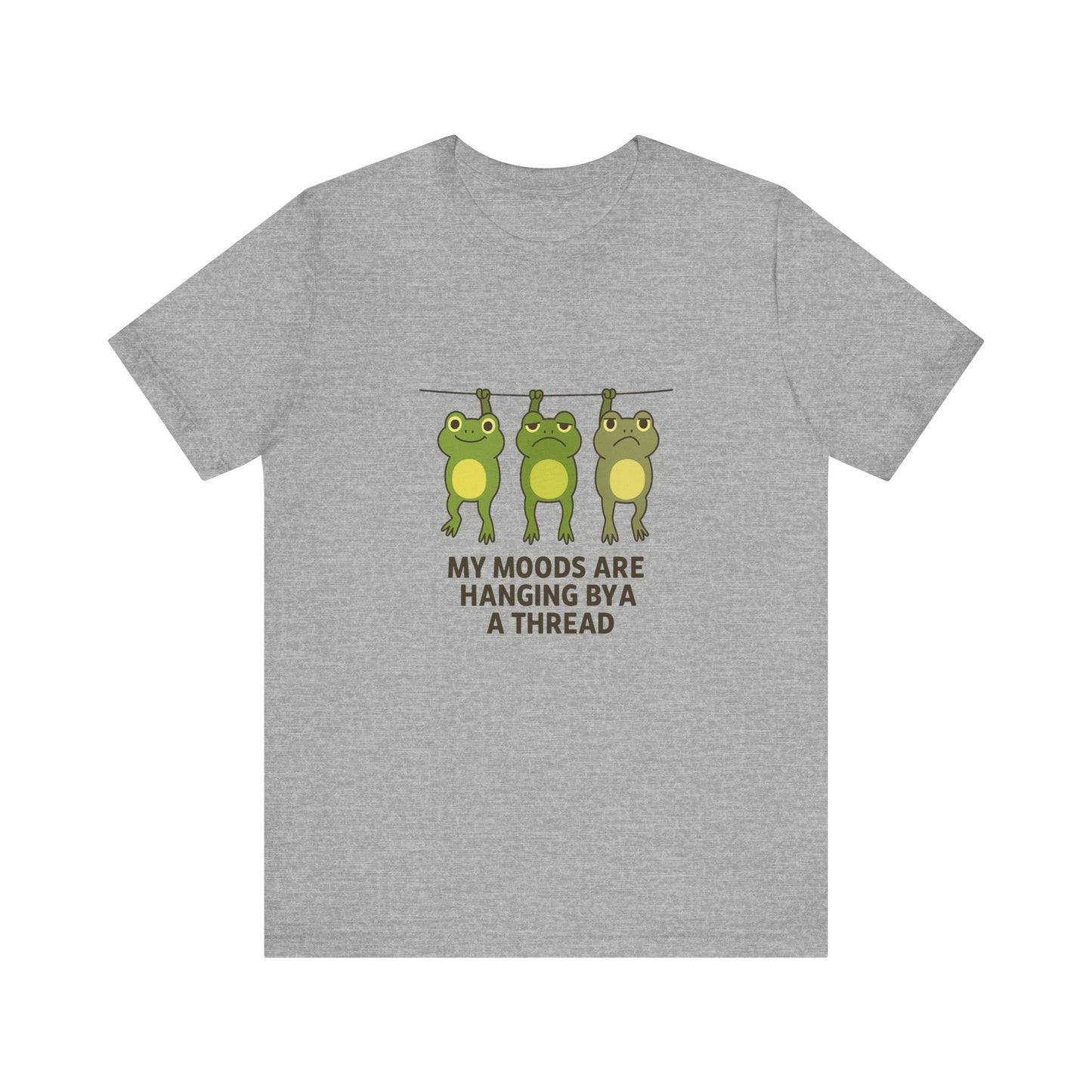 Lighthearted Frog Mood Tee: Perfect Gift for Fun-Loving Friends, Casual Outfits, Birthdays, Collectors, Nature Lovers