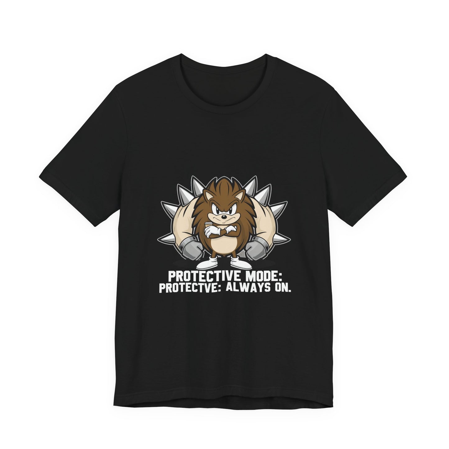 Protective Mode Unisex Jersey Tee - Always On, Gift for Him or Her, Funny T-Shirt, Casual Wear, Unique Graphic Tee